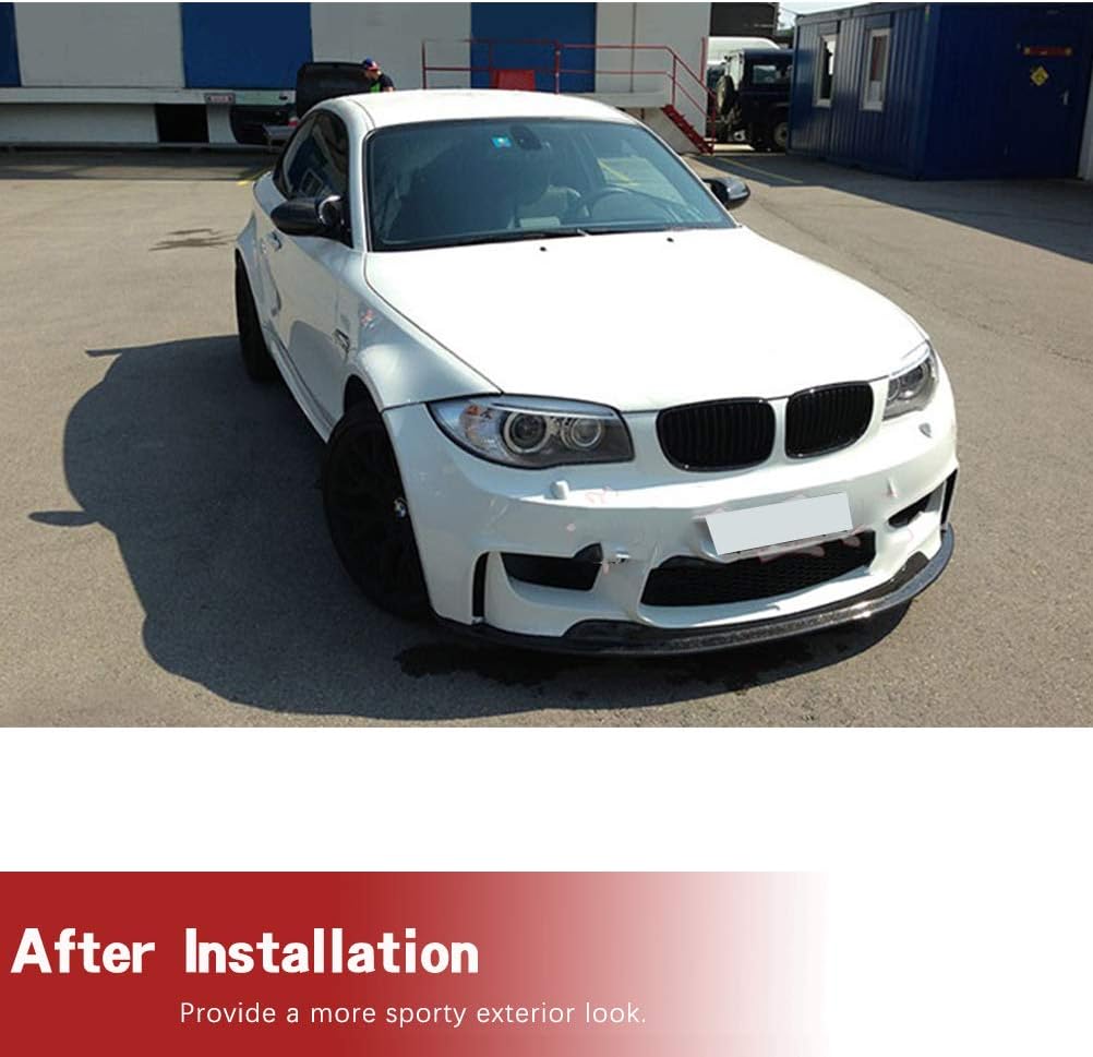 Carbon Fiber Front Bumper Lip Chin Spoiler Splitters Apron fits for BMW 1 Series E82 M 2012-2016 Factory Outlet