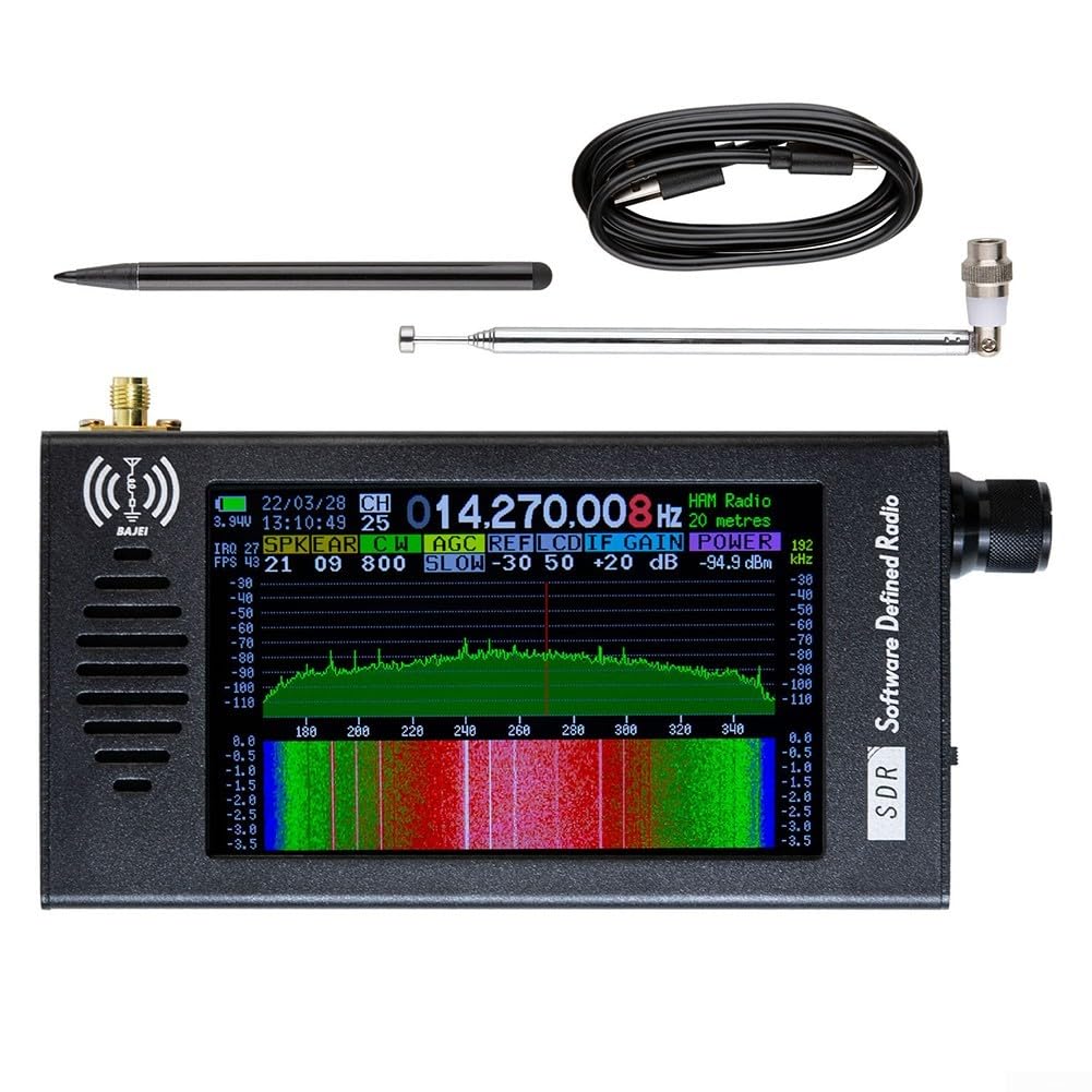 Ricevitore radio SDR-101, ricevitore radio portatile DSP da 4,3 pollici per CW/AM/FM, demodulazione digitale da 100 KHz a 149 MHz, ricevitori radio a onde corte
