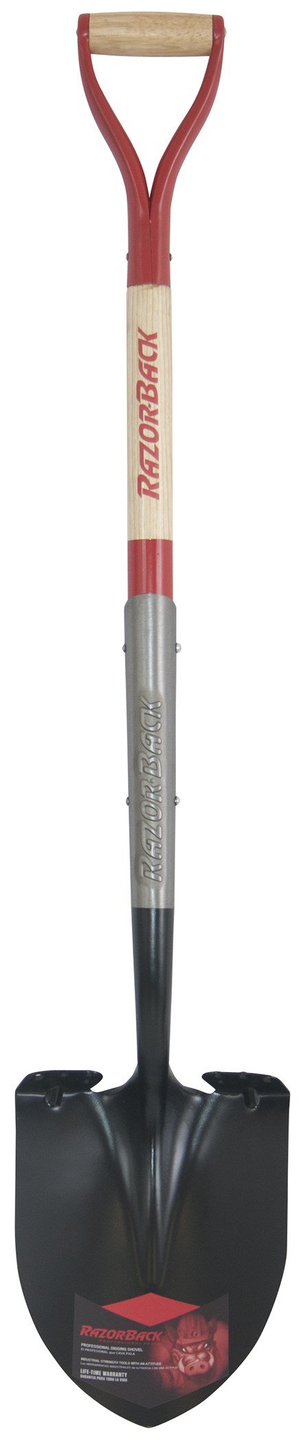 RazorBack 2594200 5.38" X 9" X 45.25" D-Handle Super Socket Round Point Shovel
