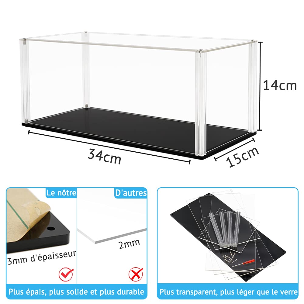 VITRINE24 VITRINE DE collection vitrine 100 cm x 11 cm x 8,5 cm avec