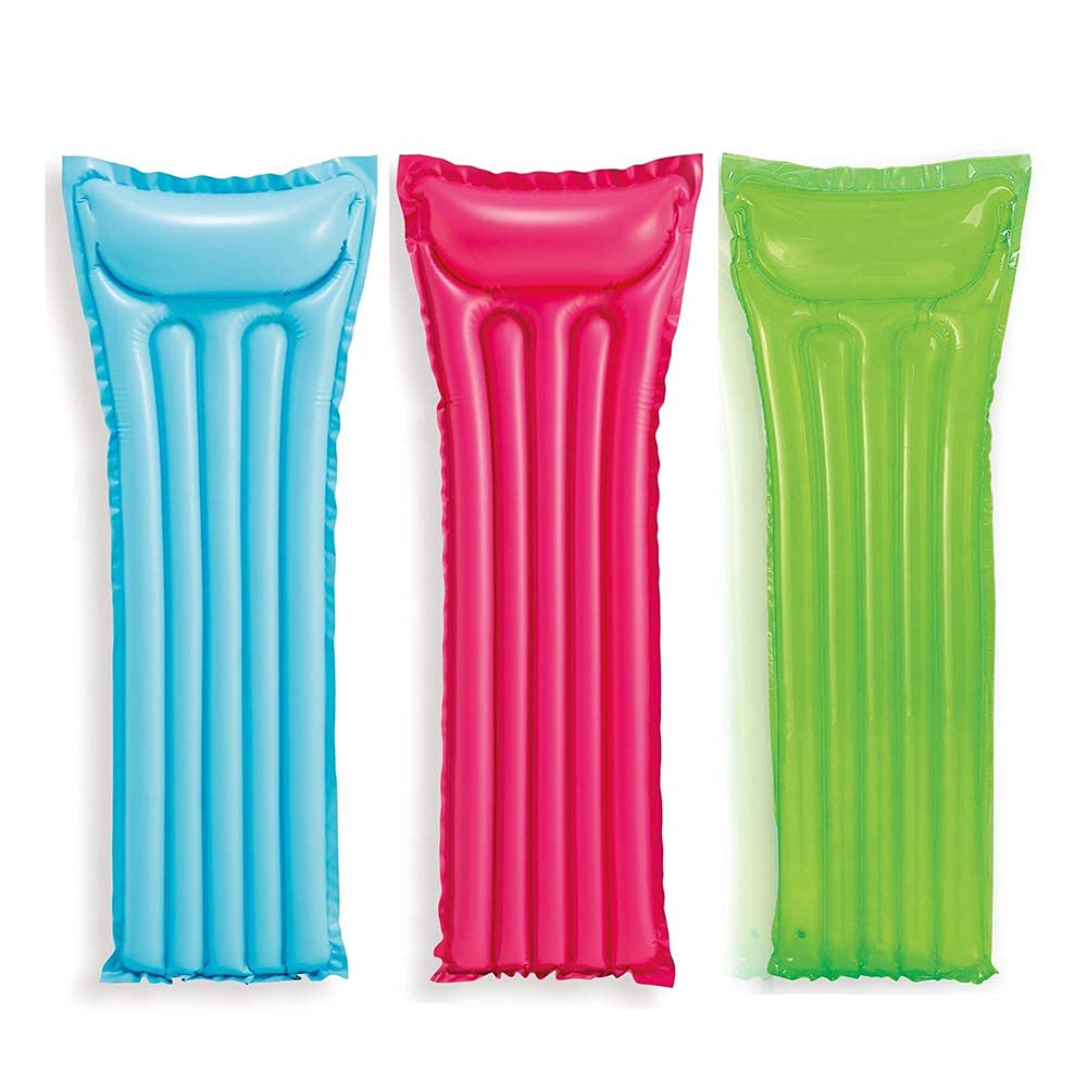 Inflatable Pool Loungers Large Sun Bed Pool Toy Summer Fun And Games,Inflatable Floating Bed Lounge Chair,Air Mat Inflatable Raft/Boat(Random Color)