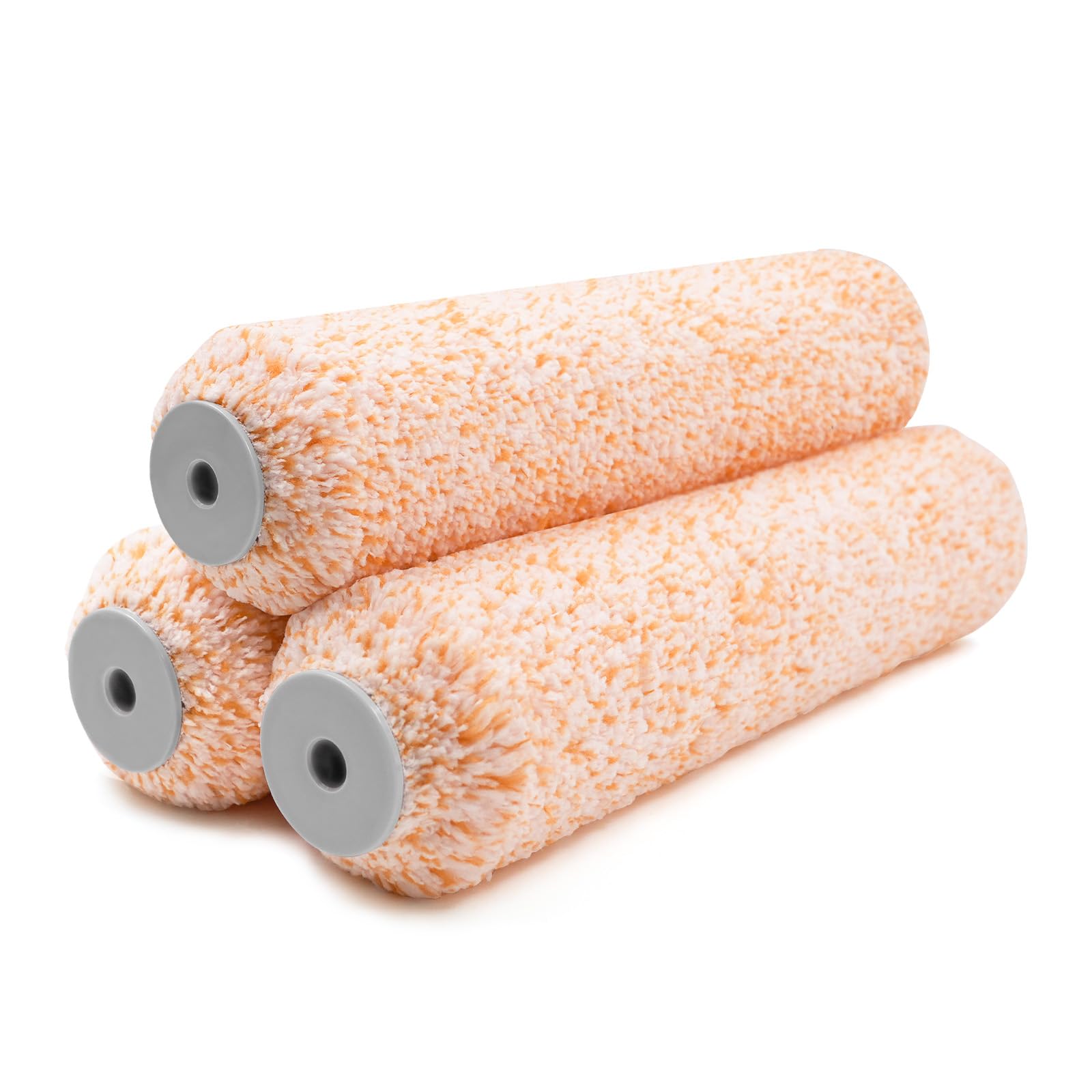 ROLLINGDOG 12" Microfibre Paint Roller Sleeves – 18mm Long Pile, Pack of 3