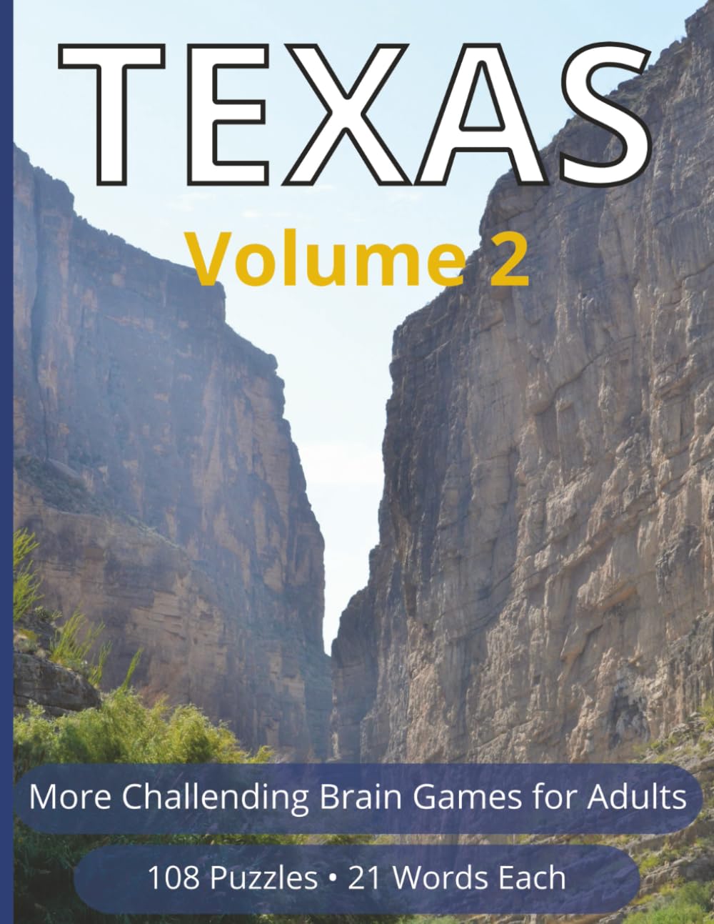 Texas Word Search Puzzles – Volume 2: More Challenging Brain Games for Adults