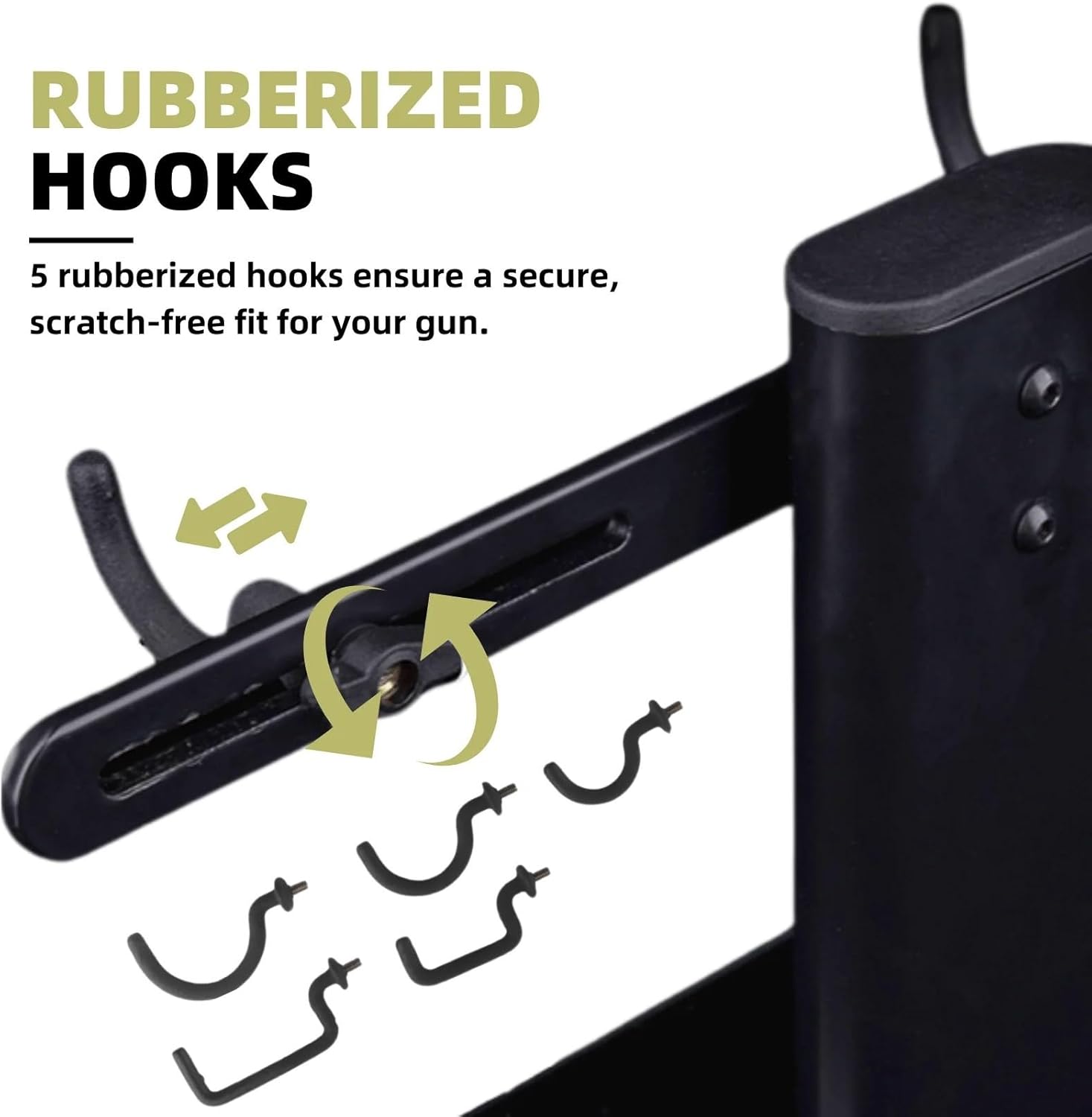 Universal Gun Display Stand with Glass Base, Iron Modular Rifle Cleaning and Maintenance Rack for Hunting Airsoft Accessories