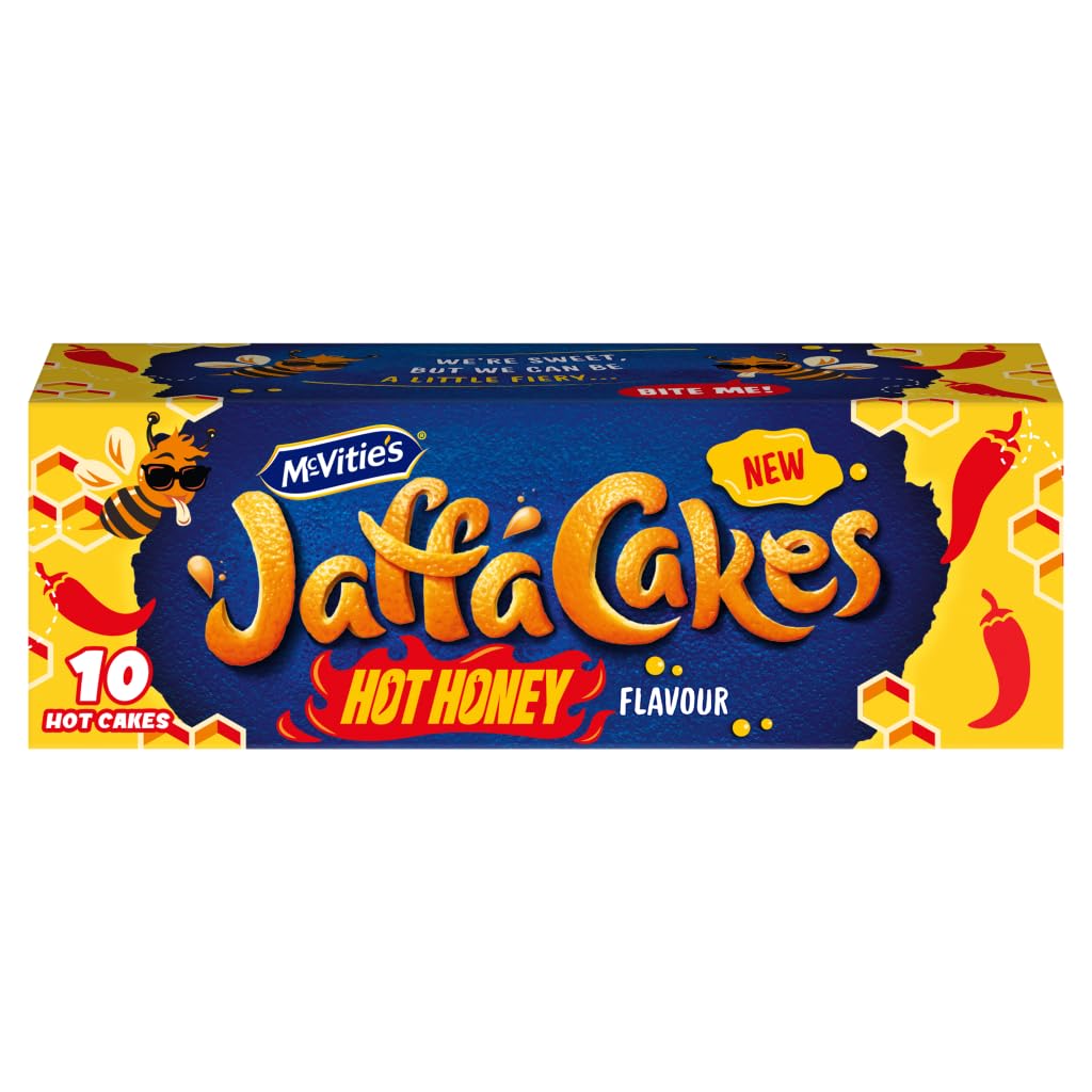McVitie's Jaffa Cakes, Hot Honey Flavour, 10 Fiery Biscuits, 110 g (Pack of 1)