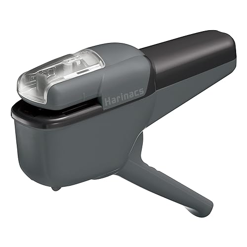 Kokuyo Stapleless Stapler, Harinacs Handheld Staple-Free, Up to 10 Sheets No Staple Binding, Portable Compact Holeless Stapler, Sepia Black, Japan Import (SLN-MSH110SD) - Sepia Black