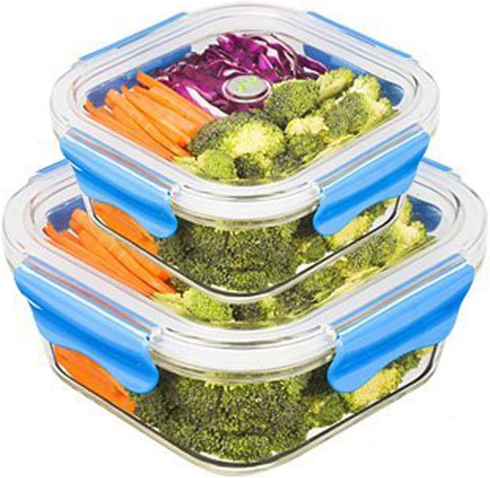 Food Containers, Glass Lunch Containers Set 100 BPA Free, Stackable