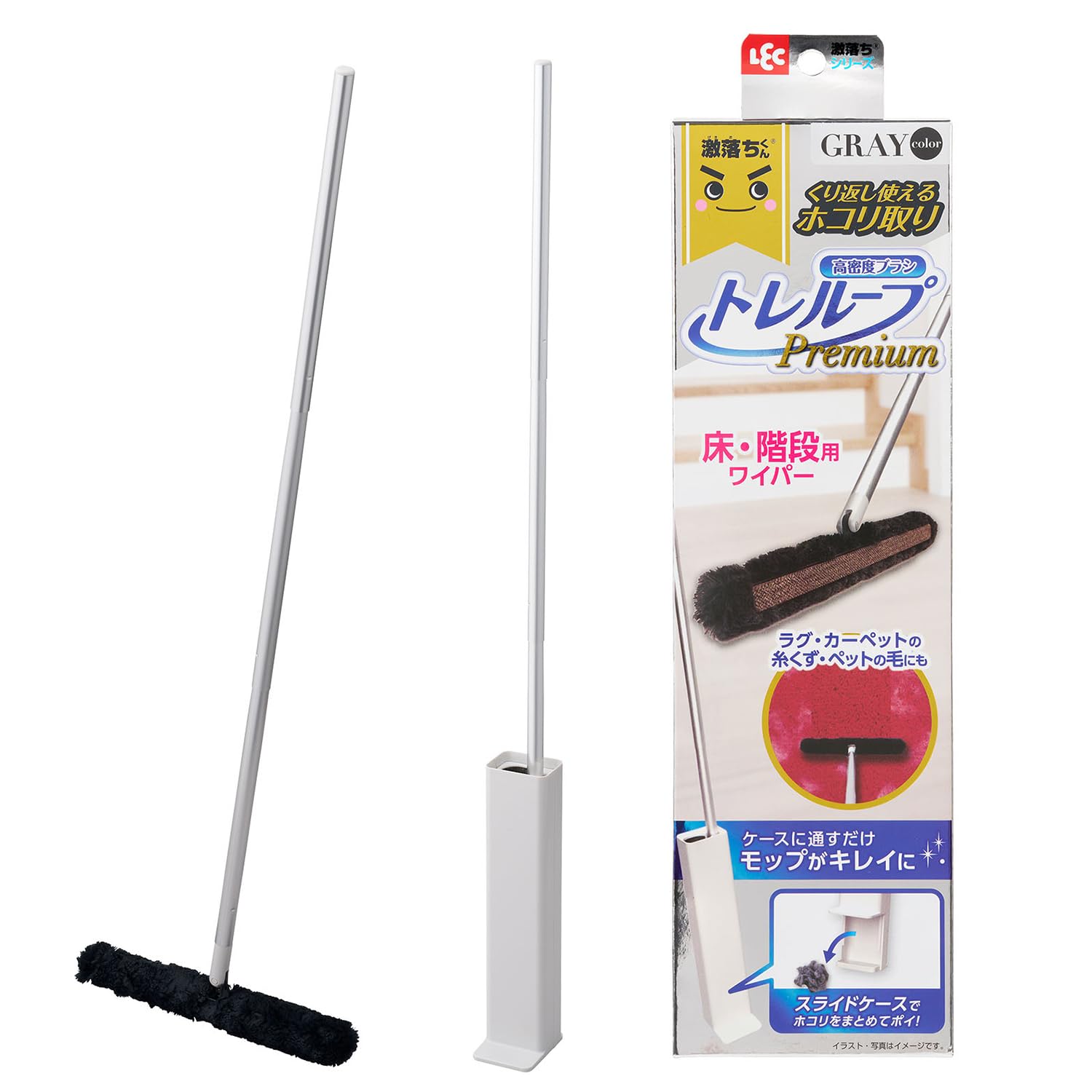 レック 激落ちくん 高密度ブラシ トレループ Premium (床・階段用タイプ…