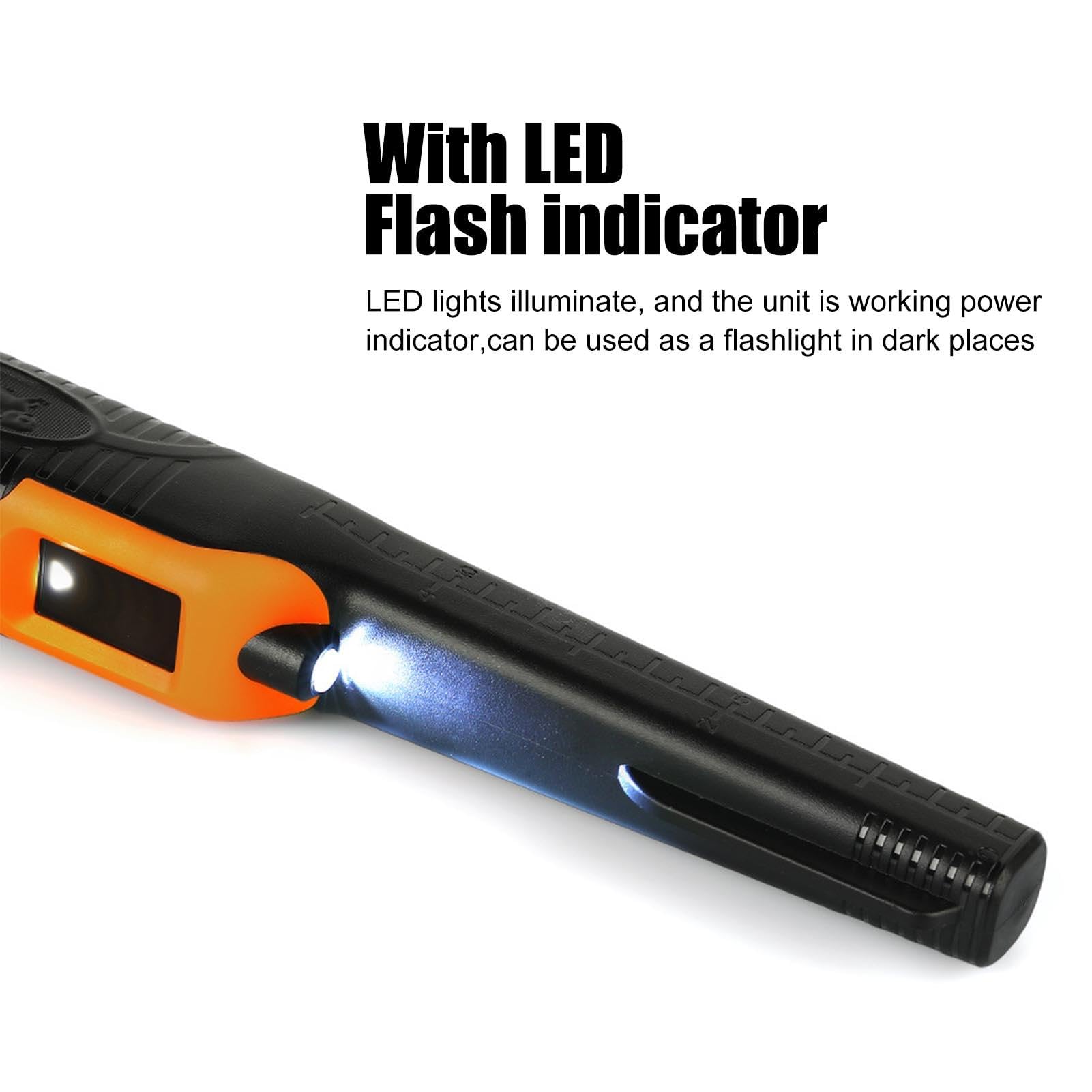 Metal Finder Detector, Metal Detector oro,Cercatore d'oro, IP68 impermeabili - per rilevatori ad alta sensibilità, luce LED, scansione a 360°, alta precisione
