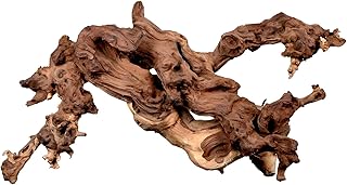 Natural Driftwood for Aquarium 12"-16" Large Aquarium Coral Wood Decor | Single Piece for Fish Tank Landscaping, Reptile Terrarium Climbing Branch, Freshwater Aquatic Wood Aquascaping