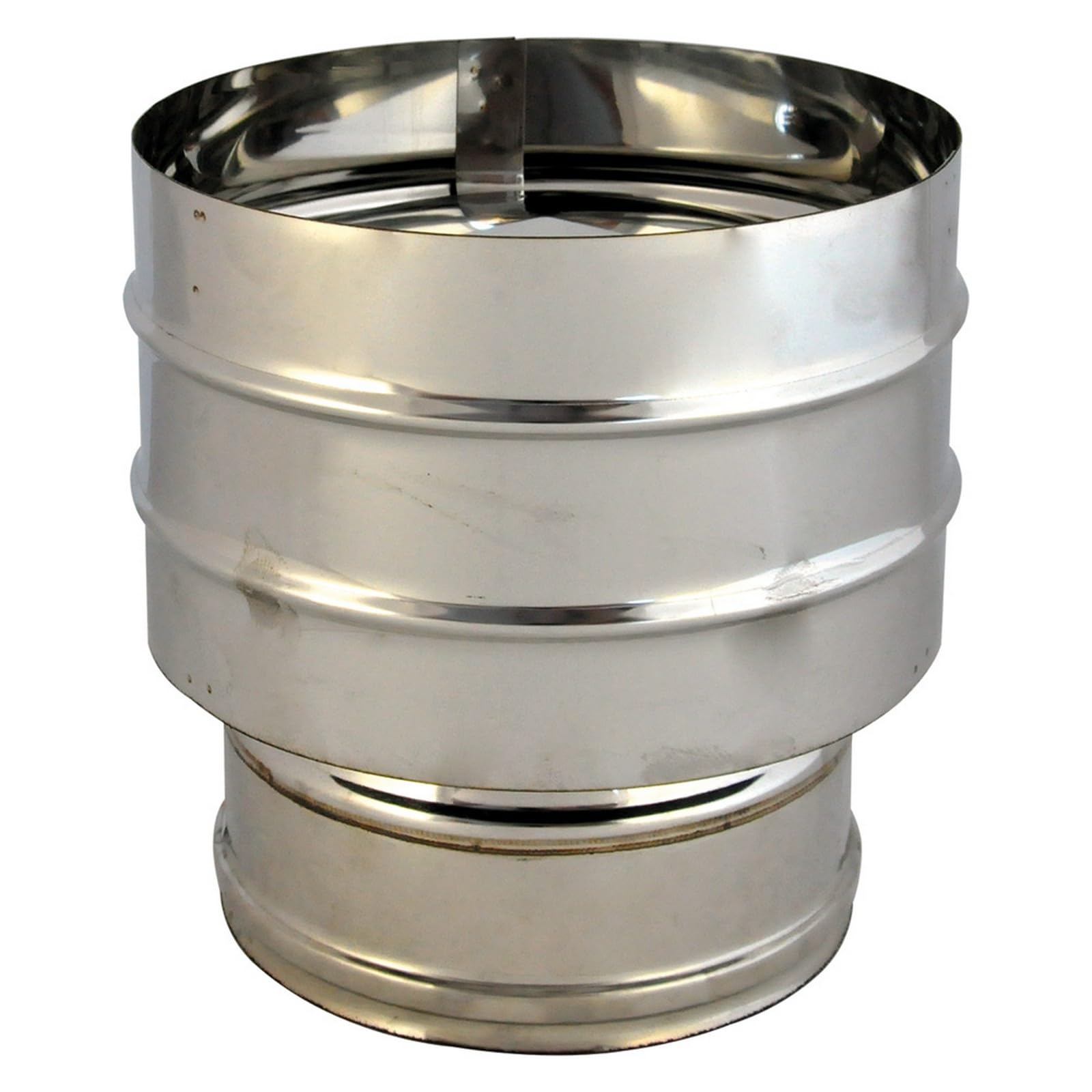 1 PZ FUMAIOLO A CAPPELLO DOPPIA PARETE ANTIVENTO ø 25/30 cm