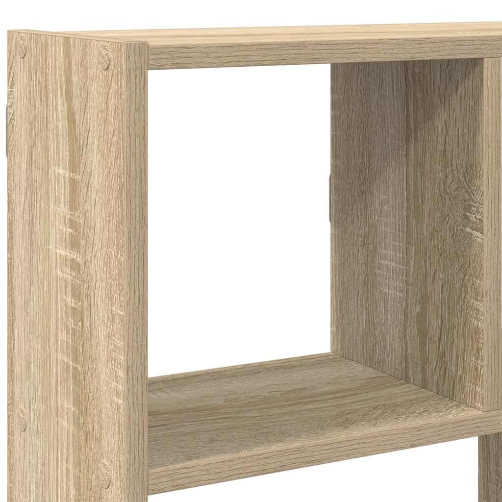 vidaXL Würfelregal 12 Fächer Sonoma-Eiche Holzwerkstoff, Regal, Wandregal, Würfelregal Wandmontage, schwebendes Würfelregal, Würfel Wandregal