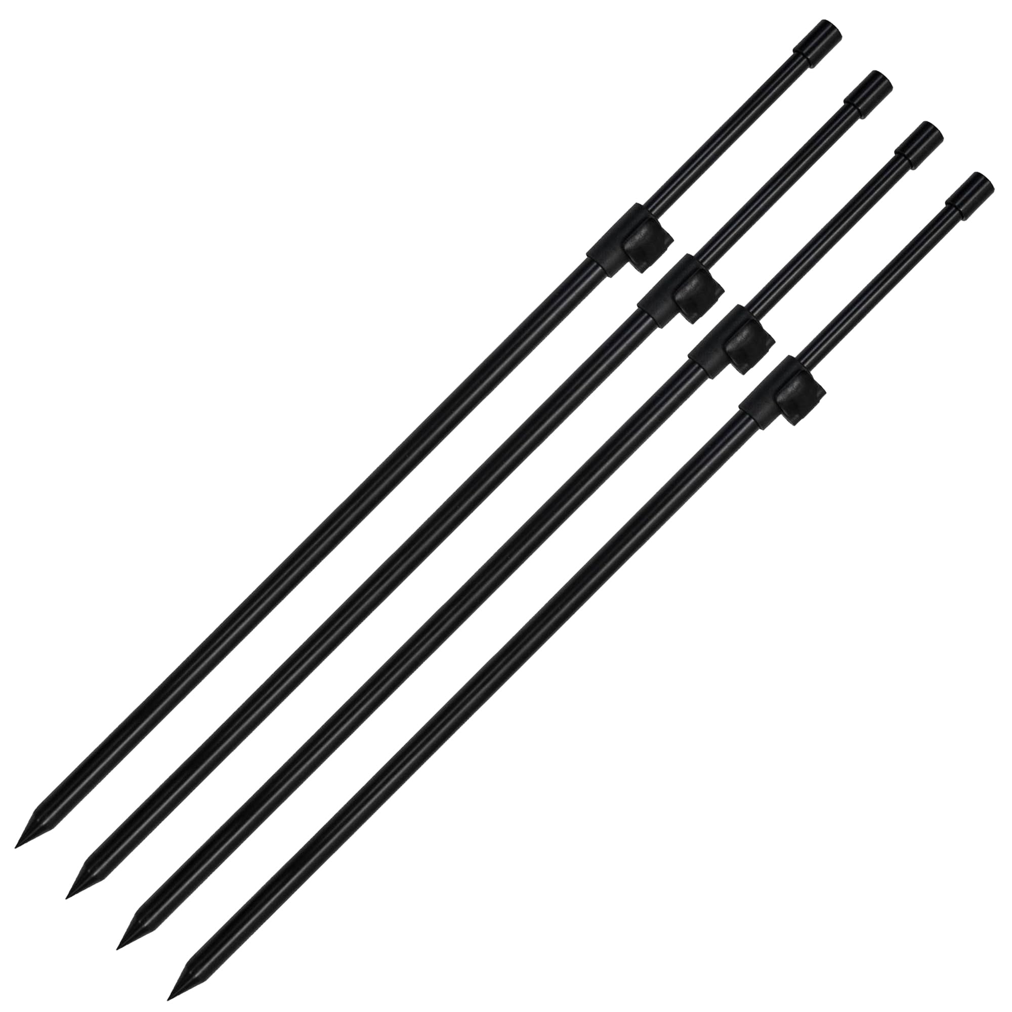 Banksticks + Bissanzeiger Set Rutenablage - Komplettes Ruten-Auflage-Set für optimales Angelerlebnis (2 Ruten | Länge: 50-80cm)