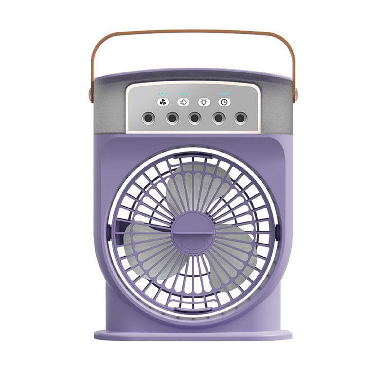 Jazuaiao Rechargeable Small Desktop Fan Air Cooling Machine 3 Speeds Cooling Solution for Home Dormitory Own Rechargeable Portable Humidifier Fan