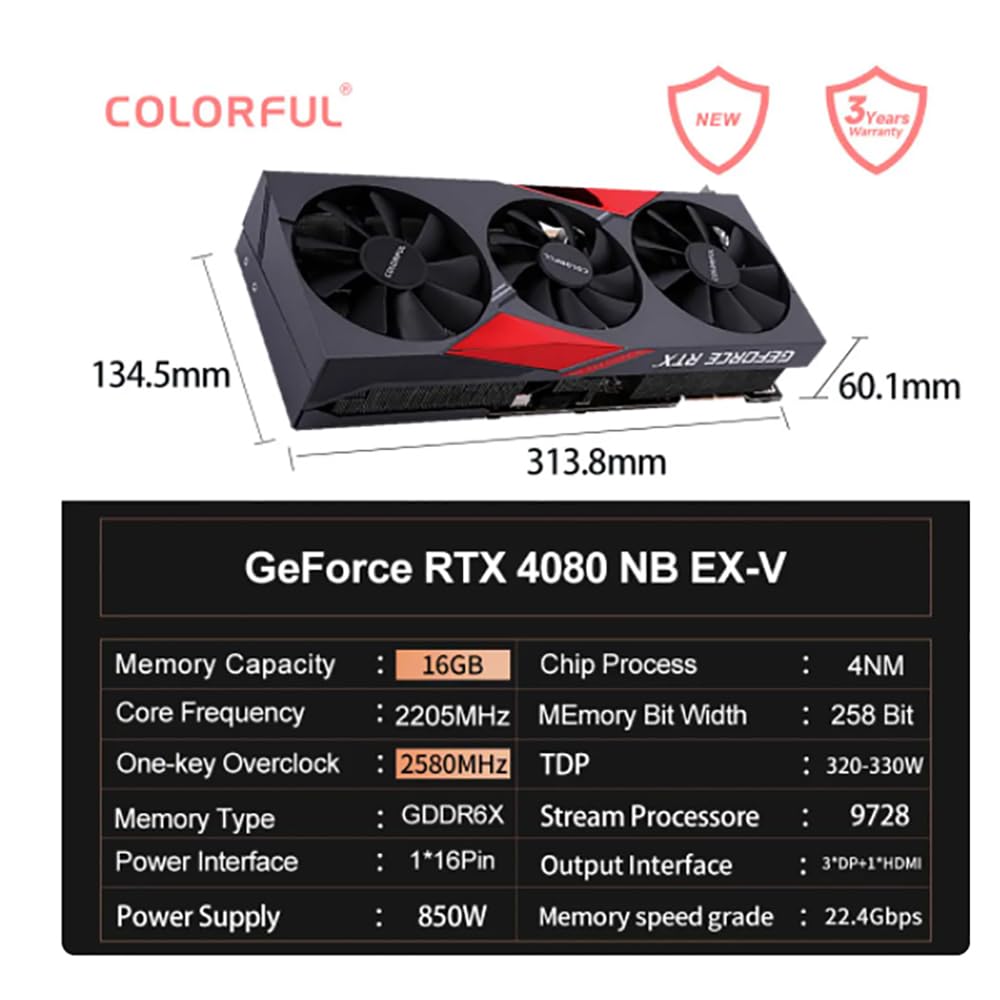 グラフィックボード・グラボ・ビデオカード Colorful RTX 4080 16GB