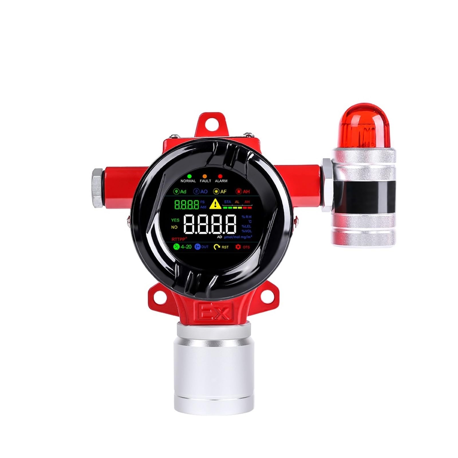 Gasdetektor, NH3-Gasdetektor, Fester Ammoniakdetektor, industrieller Ammoniak-Gasmonitor, 4-20 mA/RS485-Ausgang