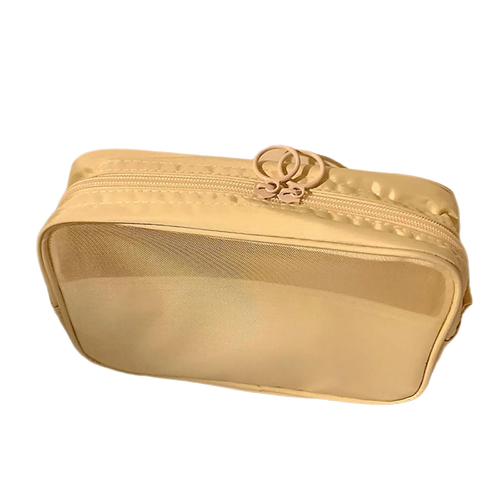 Sisyeuo Smooth Zippered Closure Travel Toiletry Organiser with Zippers Water Resistant Design for Cosmetics Essential Travel Friendly Cosmetic Organiser