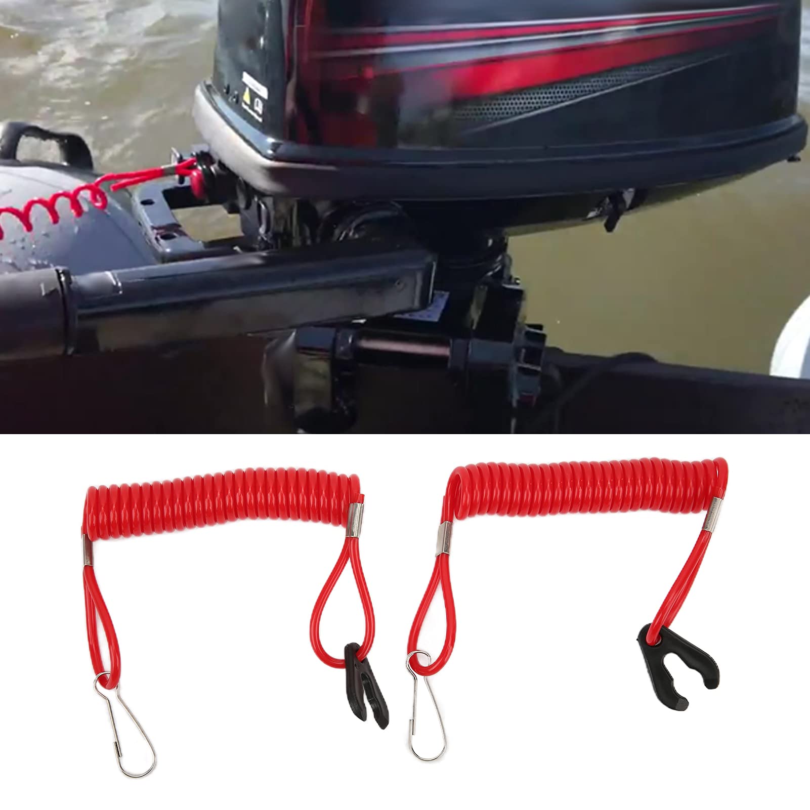 Tether Cable Tohatsu Engine Lanyard 2-Pack Marine Engine Safety Tethers -  59in Emergency Kill Switch Lanyards For Tohatsu Marine Outboard Emergency  Kill Switch Lanyard For Tohatsu Boat Kill Switch