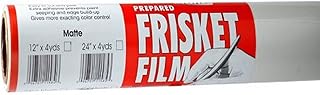 Grafix Extra Tack Frisket Film for Airbrushing, Retouching, Stencils, Rubber Stamping, Watercolors, and Masking 12" x 4 Yard Roll, Matte