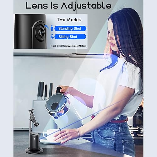 Miniatura 3 de Andoer Smart 360 grados Auto Face Tracking Gimbal Desktop Selfie Stabilizer Robot Camaraman con lente ajustable Base estable Soporte de teléfono