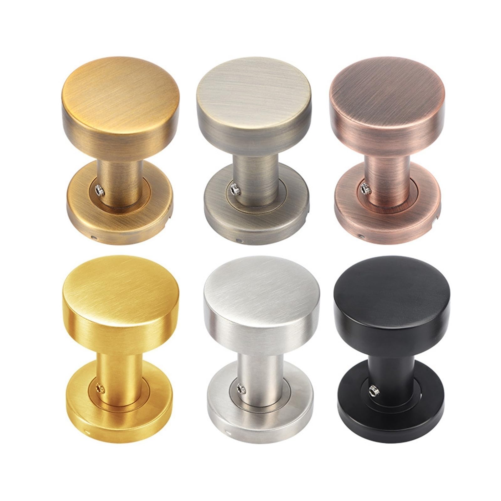 PBT-55 Round 304 Stainless Steel Invisible Door Handle, for Invisible door access door interior door cupboard door(Red Bronze Single Handle)
