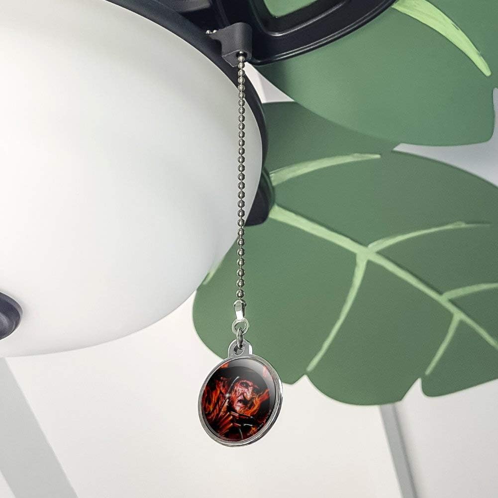GRAPHICS & MORE A Nightmare on Elm Street Freddy's Fire Ceiling Fan and Light Pull Chain