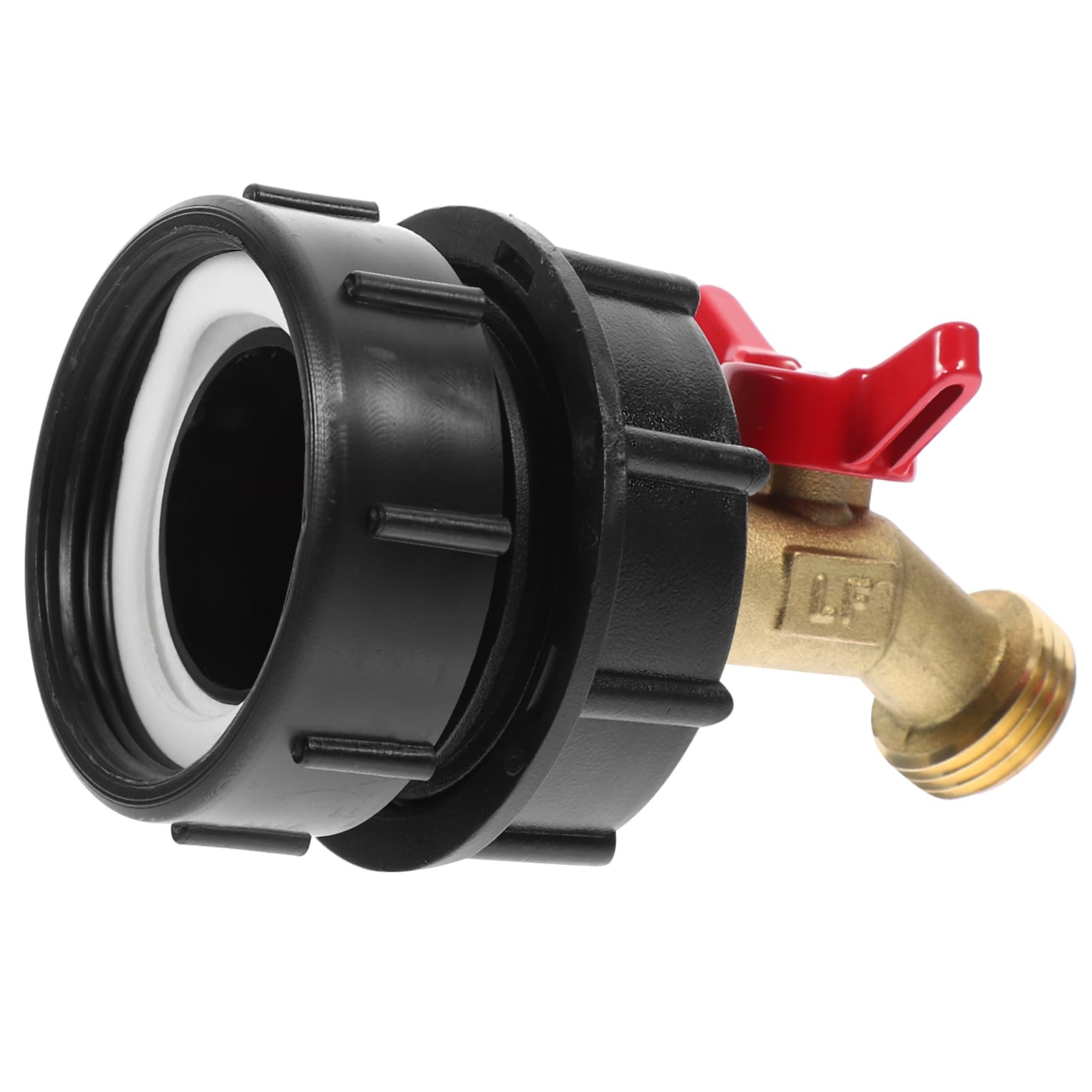 Happyyami 5 Piezas Adaptador IBC Barril IBC Conexión hermética IBC Accesorios del Tanque de Agua IBC Accesorios del Tanque IBC Equipo Grifo del Tanque IBC Adaptador de Tanque IBC Abdominales