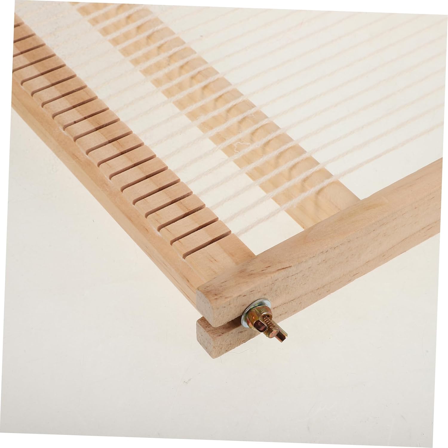 Gadpiparty Medium Wooden Weaving Loom Kit Hand-Woven Tapestry Set Beech Wood Loom Stick and Comb for DIY Crafts and Beginners