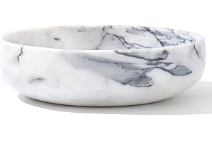 6.7" Large Natural Stone Bowls, Decorative Bowls for Home