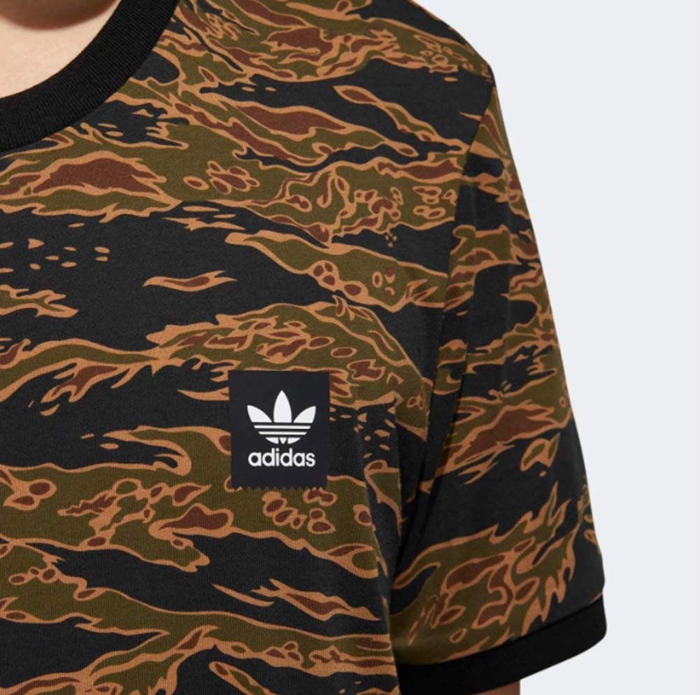 Adidas Originals Mens Skateboarding Camo All Over Print Tee
