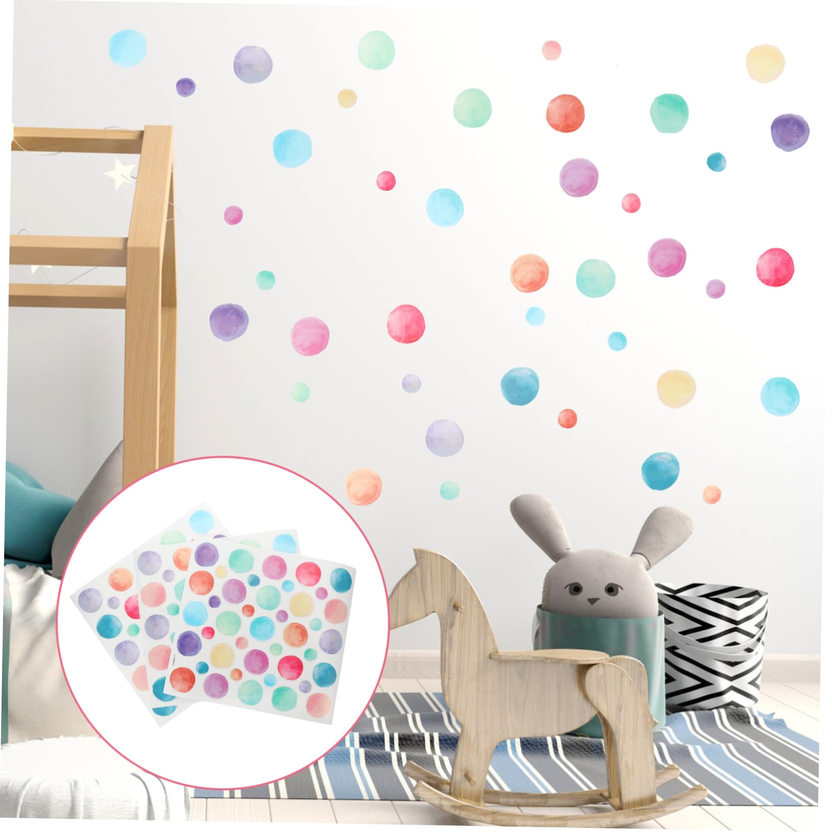GALPADA 5 Series Pegatinas De Coloridas Autoadhesivas Decoración Aula Pizarra Y Infantiles 3 Hojas*5