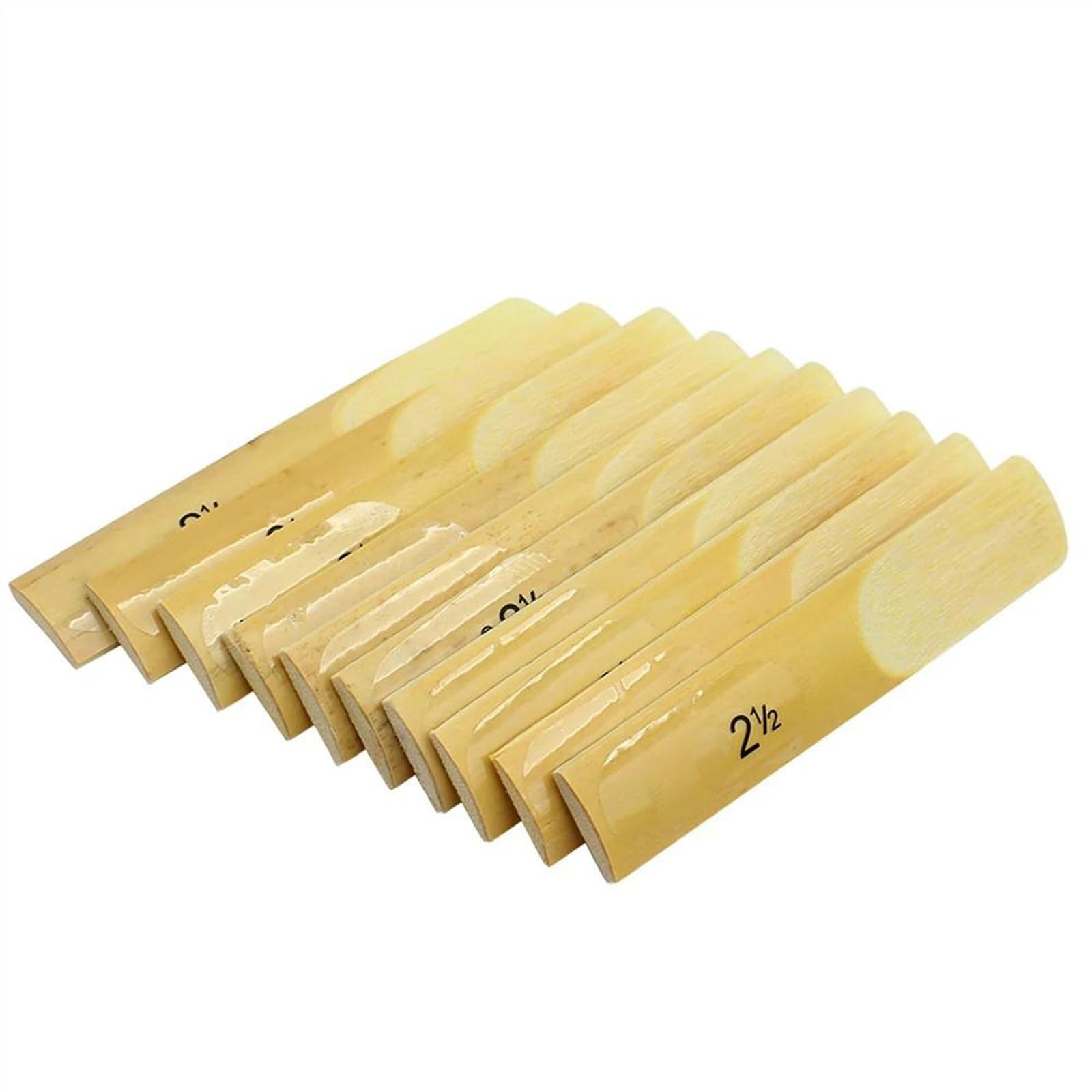 10 Sztuk Stroików Do Saksofonu O Sile 2,5 Trzciny Do Saksofonu, Akcesoria Do Części Do Instrumentów Dętych Drewnianych Akcesoria do Saksofonu Części (Color : Tenor)