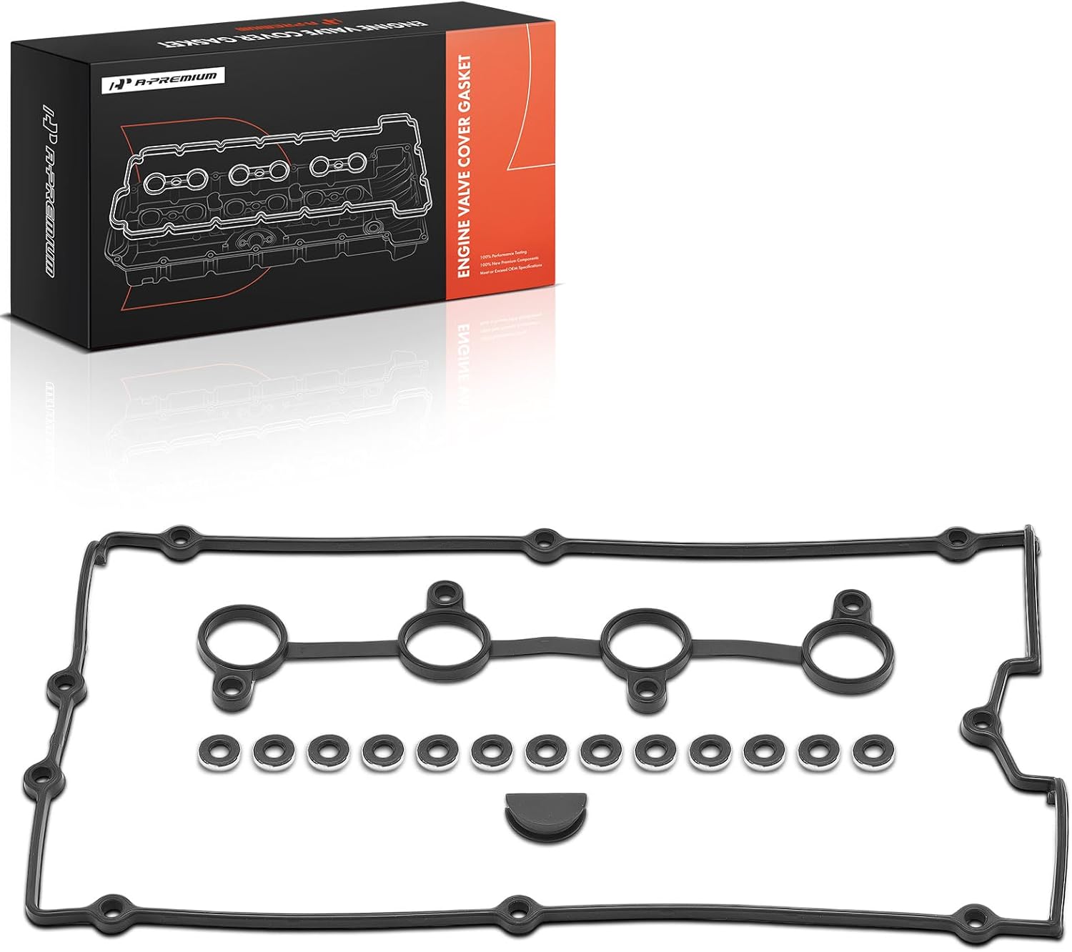 A-Premium Engine Valve Cover Gasket Set Compatible with Hyundai Sonata 1999-2005, Santa Fe 2001-2006 & Kia Optima/Magentis 2001-2006, 2.4L