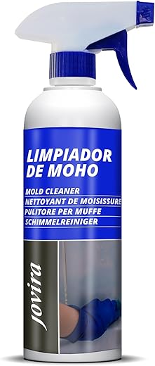 JOVIRA PINTURAS Mildew Remover - Removes Mildew - Effective for Microorganism Stains on Terraces, Roofs, Walls, Garden, Tiles, Bathtubs, Kitchens, Toilets (500 ml) D-14