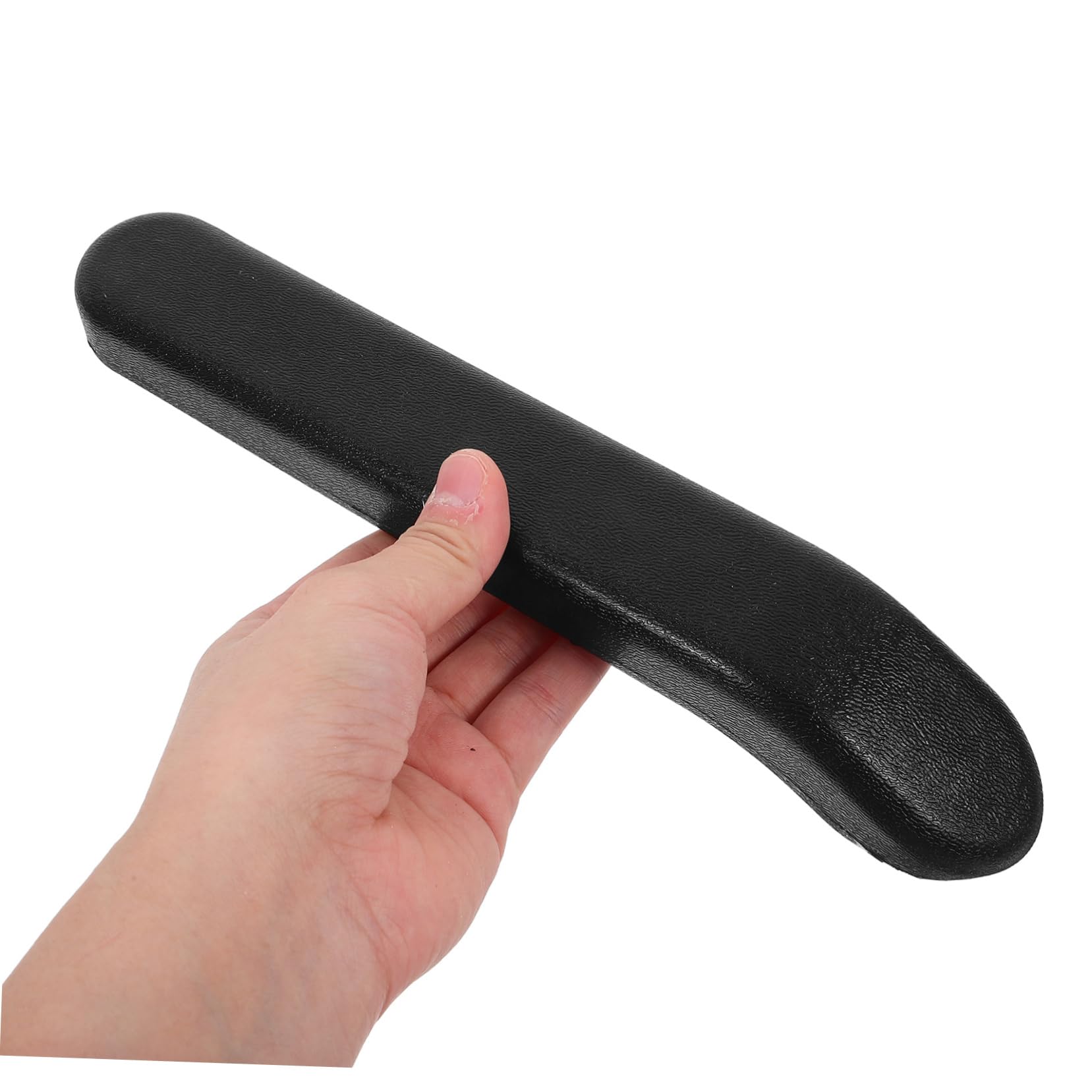 Cojines para Reposabrazos de Silla de Ruedas Negros de Pu Superficie Resistente y Comodidad Excepcional, Accesorios Agujeros de 8.5 o 14 Cm para Mayor Ajuste