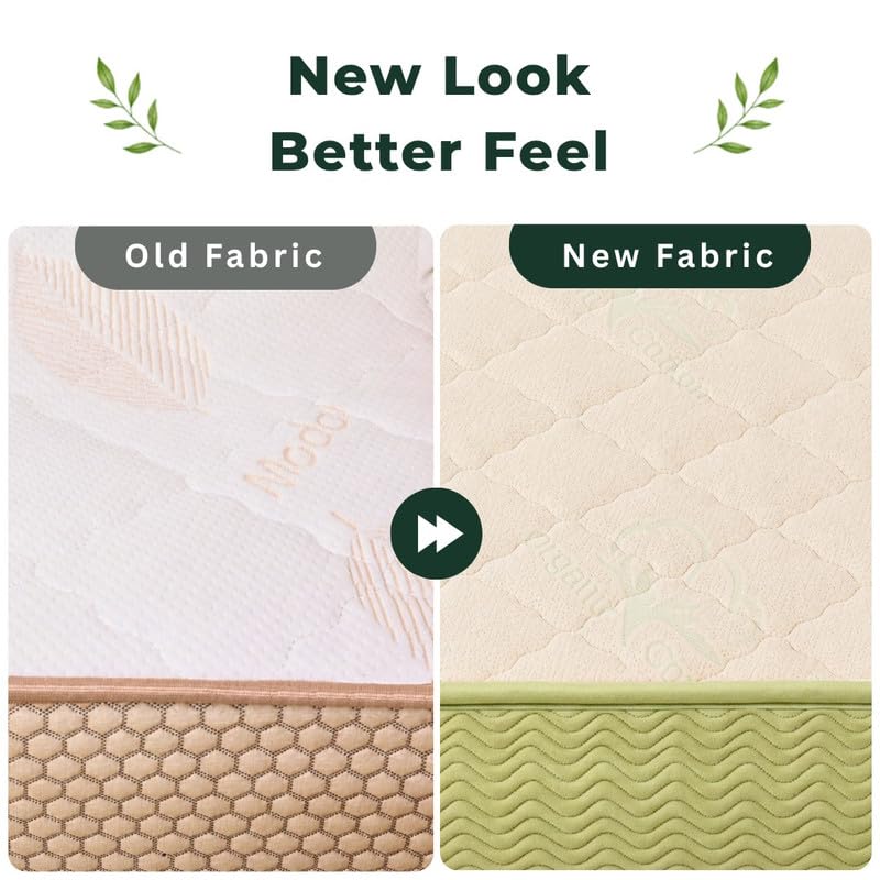 Image of DREAMZEE Rasa 100% Full Natural Latex Mattress | Medium Soft Comfort | GOTS Certified | Dual-Zone Latex | Natural Series - King Size (84x72x6 Inches) | 12 Years Warranty