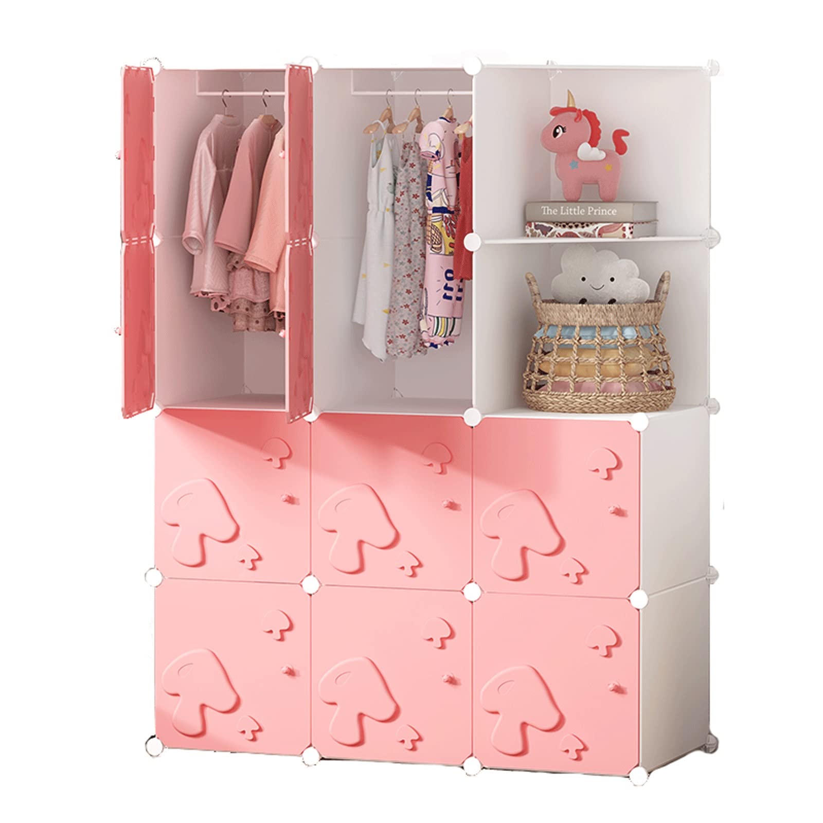 Armario Portátil Armario portátil Armario Dormitorio Armario Cubo Cubo Caja Plegable Gabinete de Almacenamiento Toalla de Juguete Artículo Armario de Almacenamiento Armario Closet Organizador