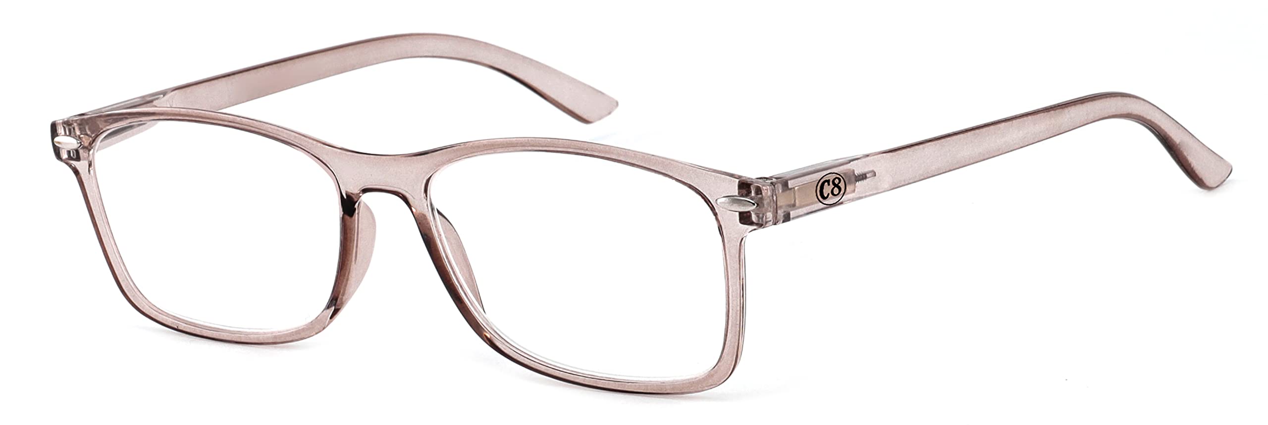 Corpo-otto Slim Occhiali da Lettura, Trasparente, Standard Unisex-Adulto