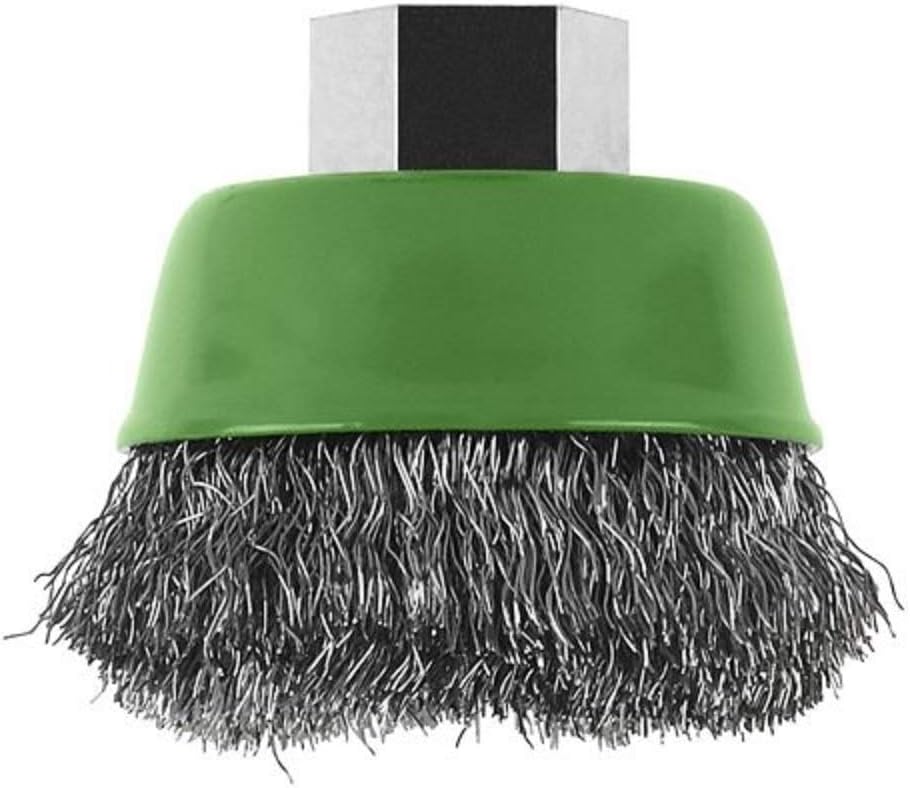 Bosch 1x Brosse Circulaire PRO Steel Longlife, Fils Ondulés Pour Emmanchement Cylindrique 6 Mm Et Perceuse ( 50 Mm, Professional Accessoire Perceuses/visseuses Rotatives