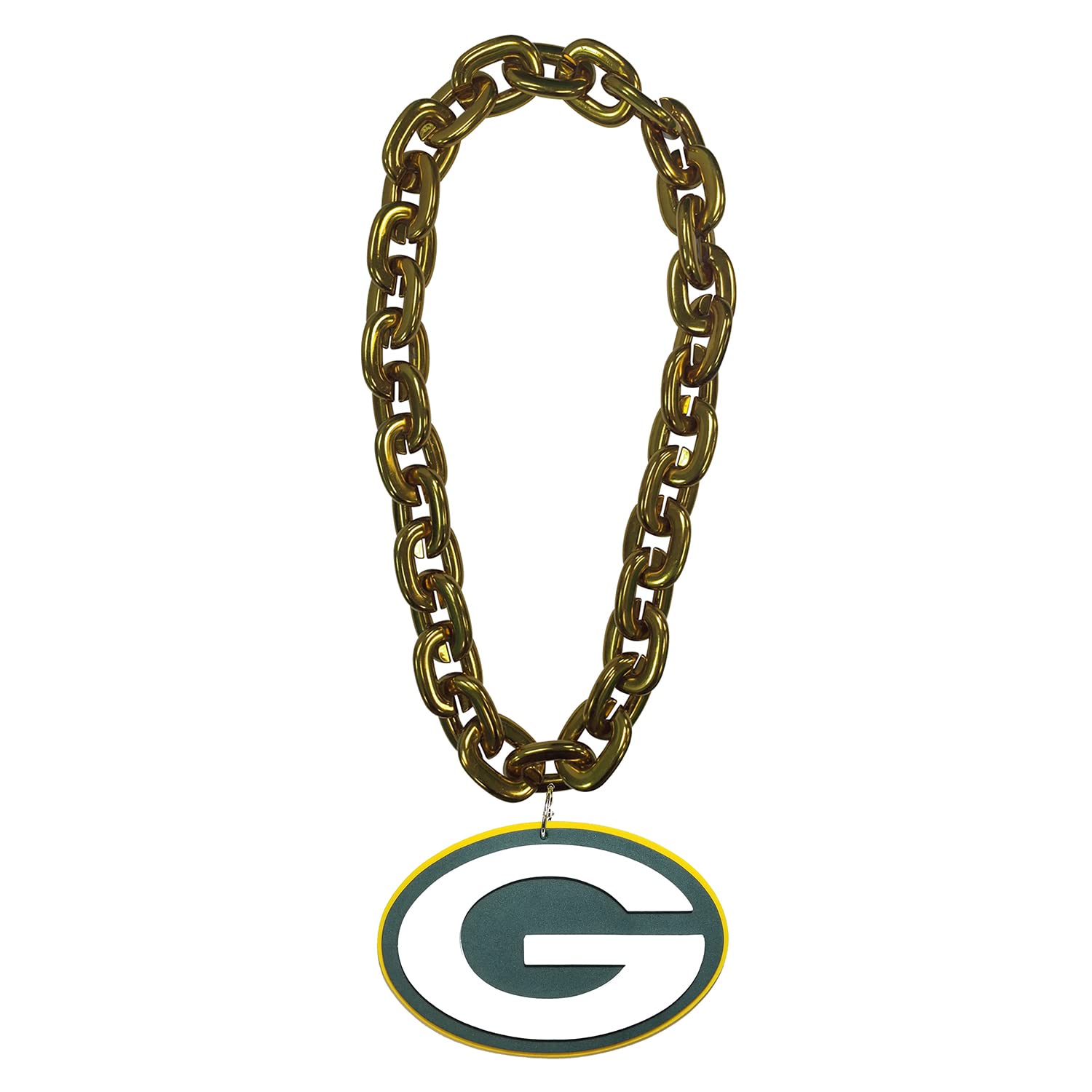 Aminco NFL Green Bay Packers Team Fan Chain, Gold