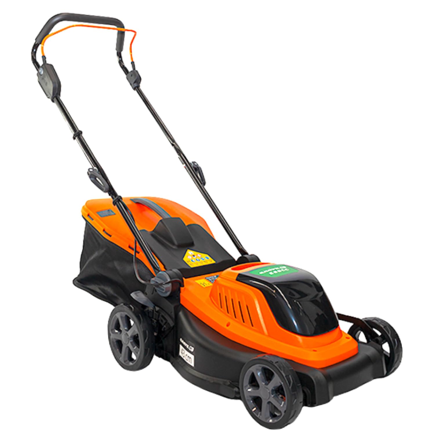 anova - Cortacésped Batería E+ 20V | Ancho Corte 43 cm | Recogedor 40 L | Alturas 25-80 mm (5 Posiciones) | Autonomía 60 min | para Mantenimiento de Césped en Jardines y Zonas Verdes | Diseño Robusto