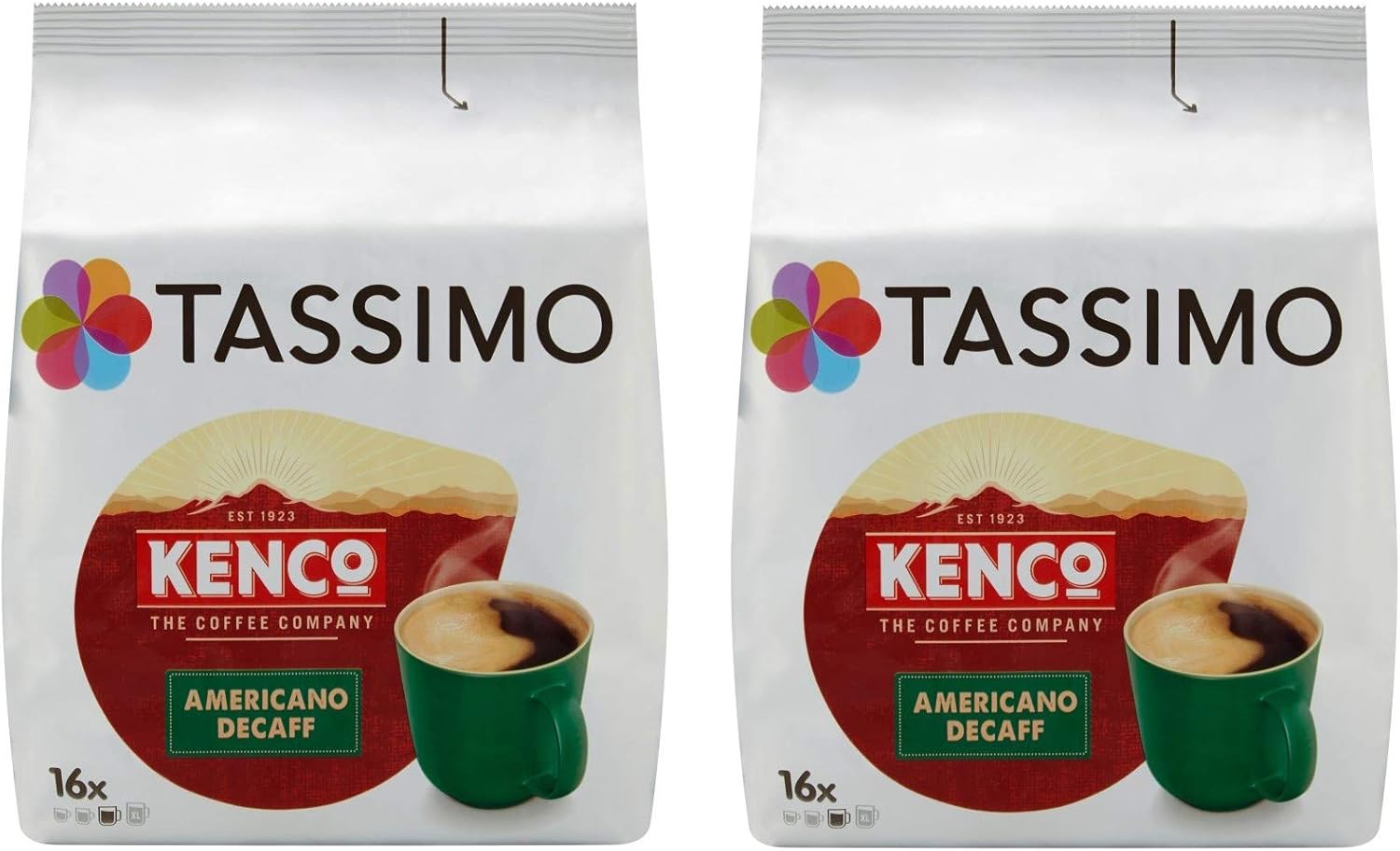 Tassimo T Discs Kenco Americano Decaf (2 Pack, 32 T Discs/pods), 32