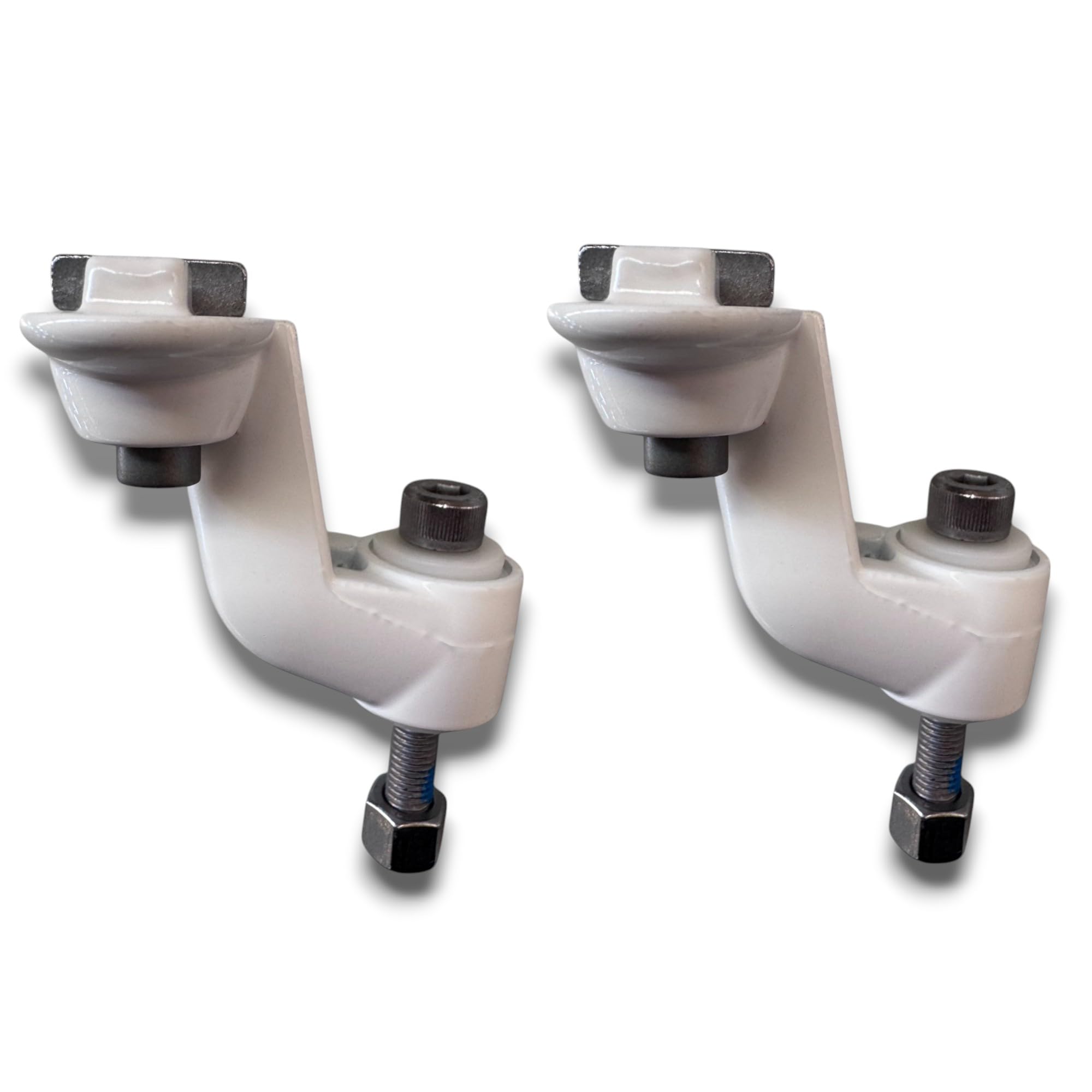 Teletoldo – Soporte Inferior de Brazo Extensible para Toldo ● Juego Completo con Pletinas, Tornillos y Embellecedores ● Repuesto en Aluminio – Verifica Medidas