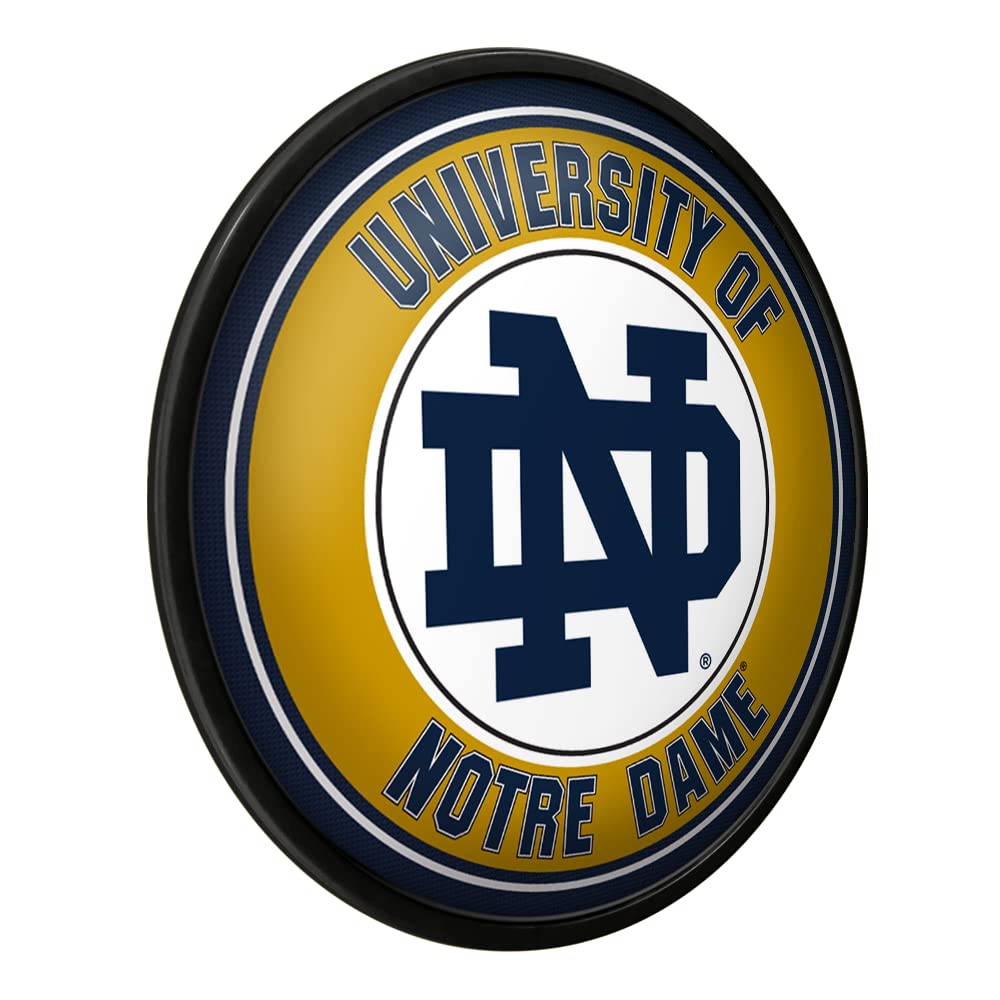 The Fan-Brand Notre Dame Fighting Irish Modern Disc Wall Sign, Irish Gold - Team Bar Sign Décor: Home, Dorm, Garage, Office, Fan Cave