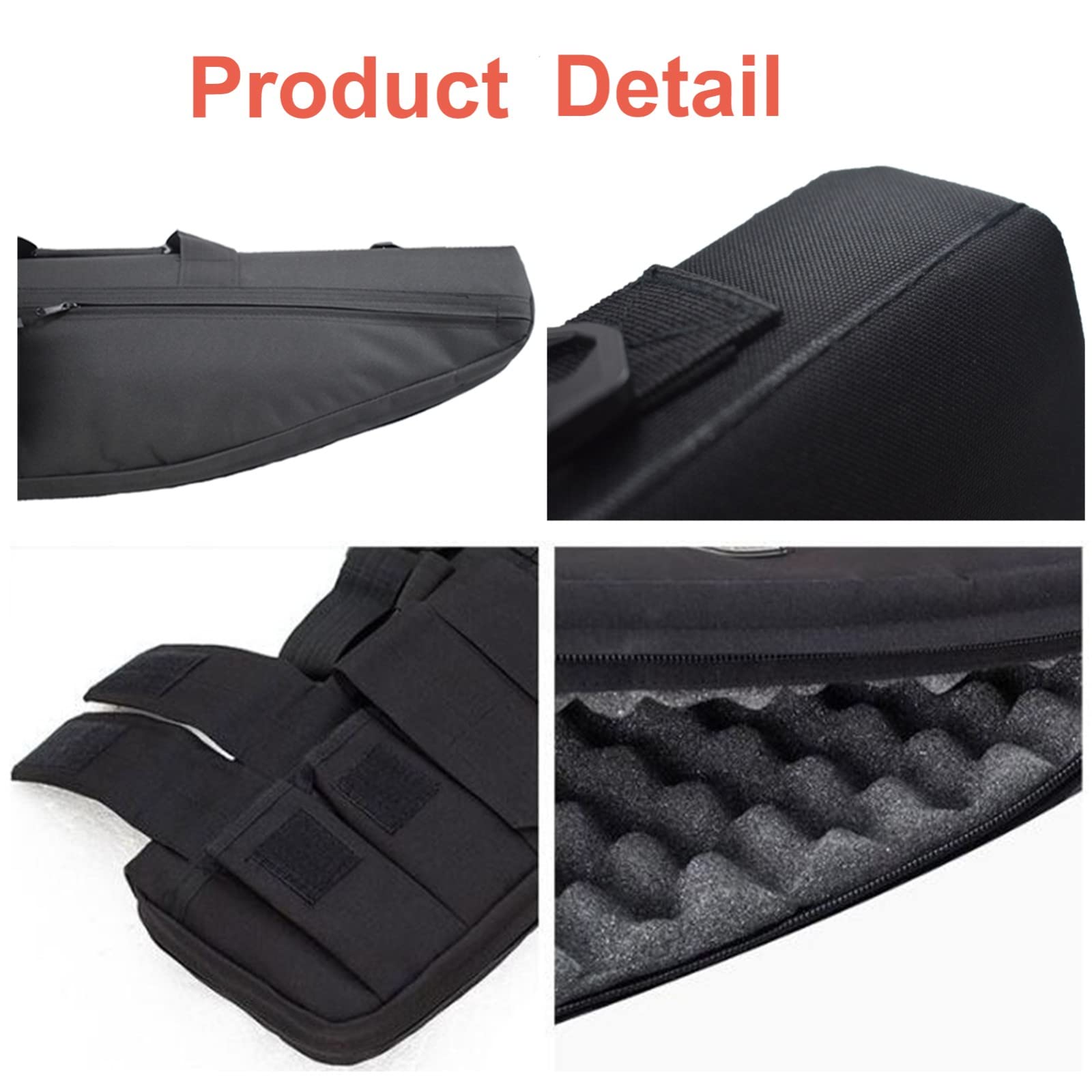 Funda Blanda para Rifle Acolchado, Bolsa de pistola táctica escopeta y estuche de rifle, Estuche de Pistola a Prueba de Golpes con correa para el hombro, longitud disponible en 70 cm/98 cm/118 cm