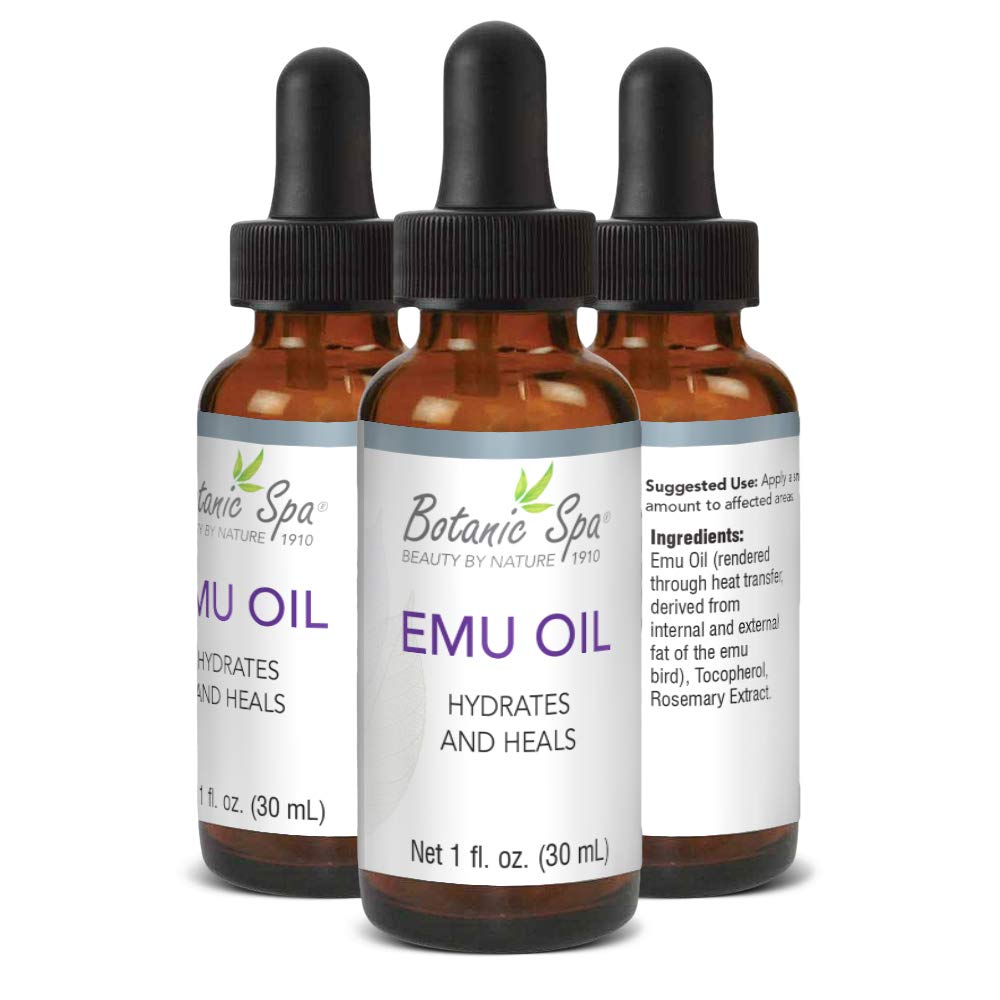 Botanic Spa Emu Oil - Natural Daily Moisturizer - Ideal for Dry and Sensitive Skin Hydrates and Nourishes Fights Wrinkles Promotes Younger Looking Skin Use Day or Night