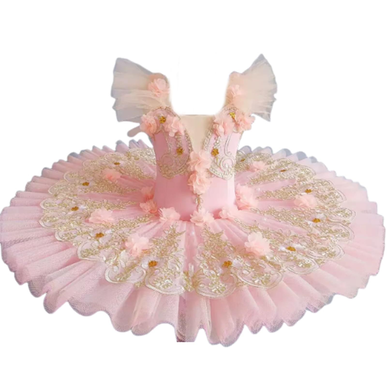 Tutú de Ballet Profesional para niña, Vestido de Fiesta de Princesa panqueque, Leotardos Disfraz de competición de Baile