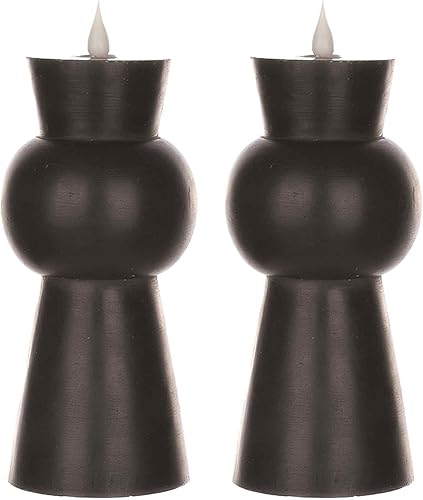 Miniatura 1 de Melrose 87687 Simplux - Vela LED de diseño, 3.5 x 7.5 pulgadas de alto, ceraplástico con temporizador de 4 y 8 horas (requiere 2 pilas AA)