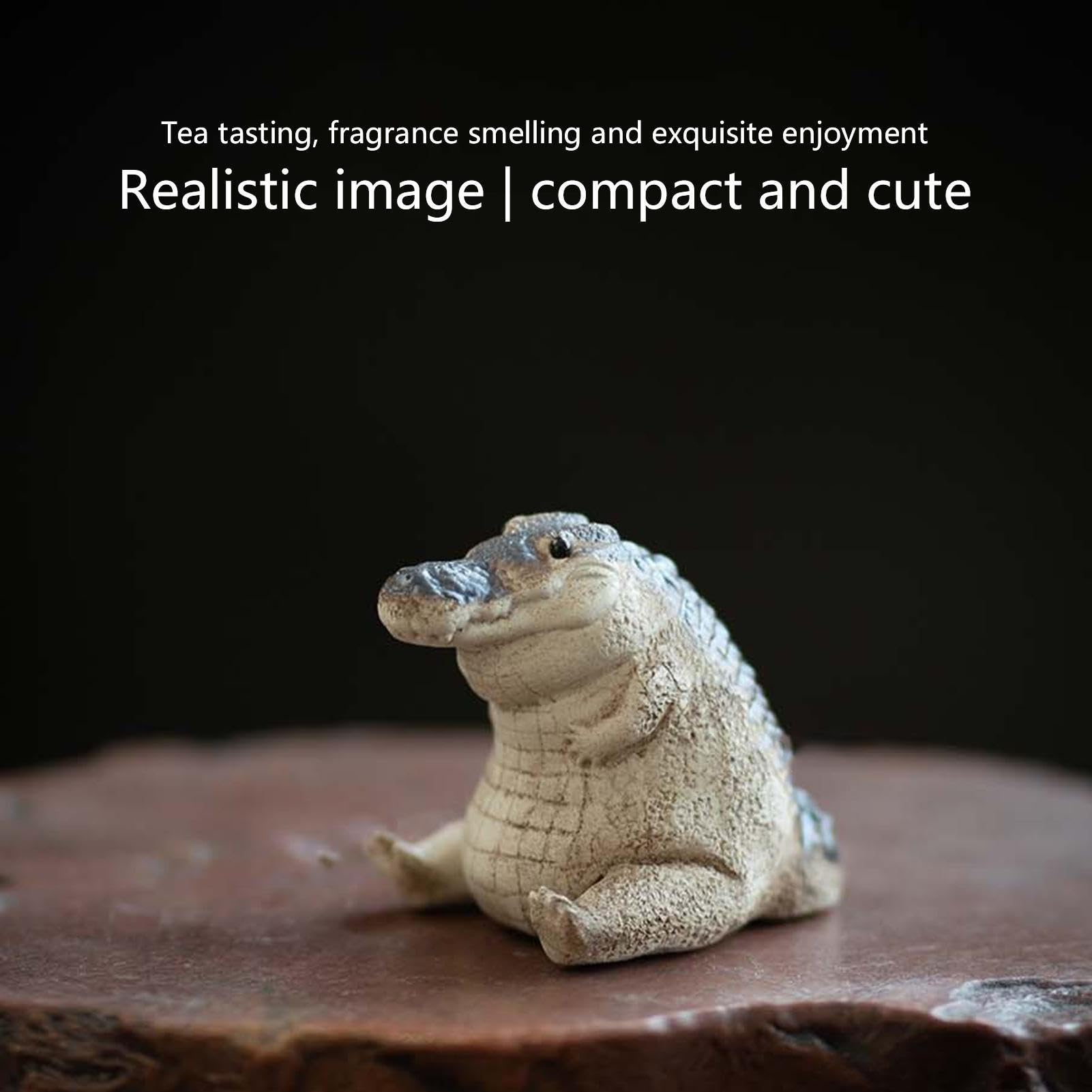 Imtrub Fu Tea Ornament,Cute Chinese Zisha Tea Pet | Funny