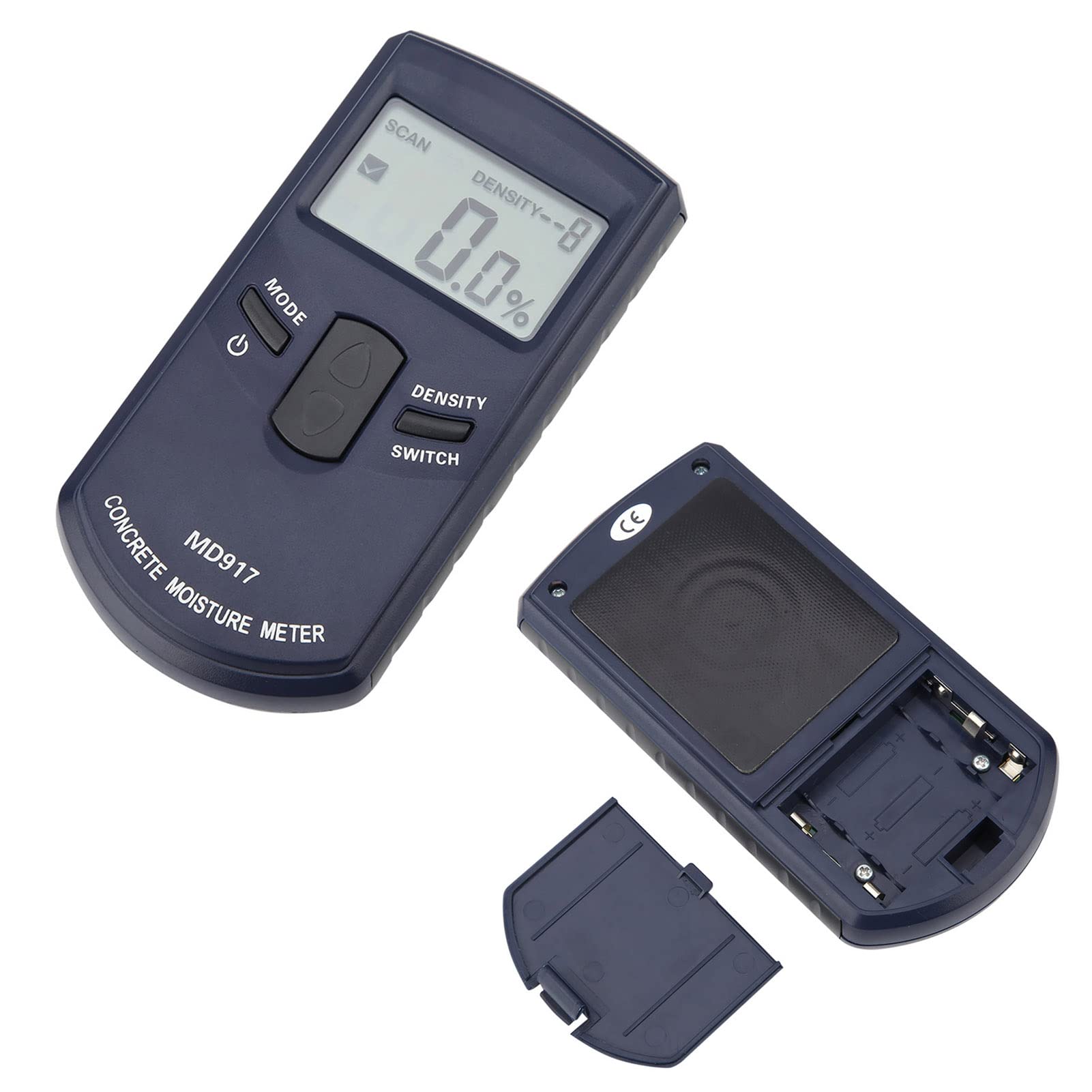 Feuchtigkeitsmesser, Breites LCD-Display, Warnungen, 10 Optionen, für Betonwände usw., Feuchtigkeitsmesser, Feuchtigkeitsmonitor, mit HF-Technologie für Elektromagnetische Wellen